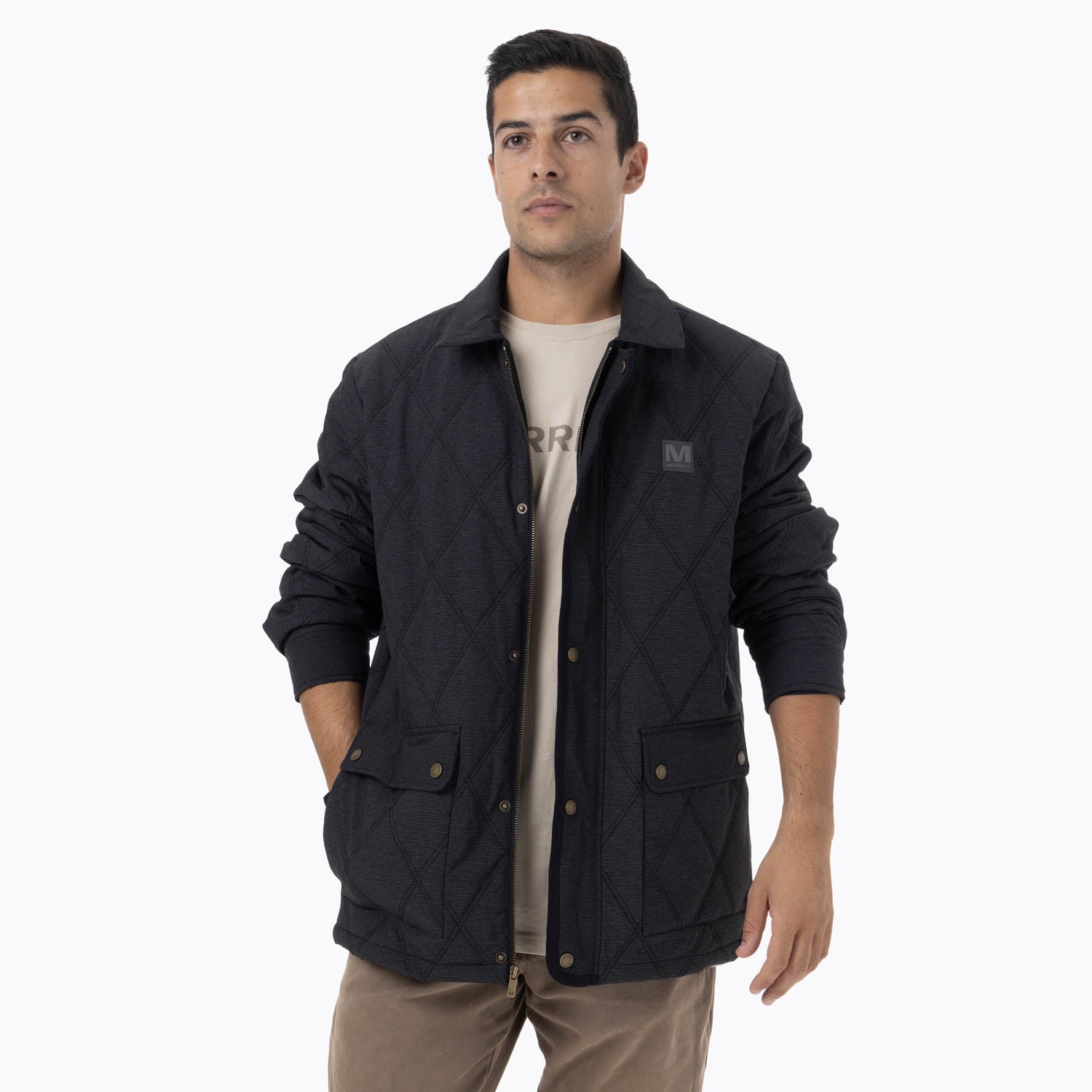 Chaqueta Hombre Halees Full Zipper Negro Merrell