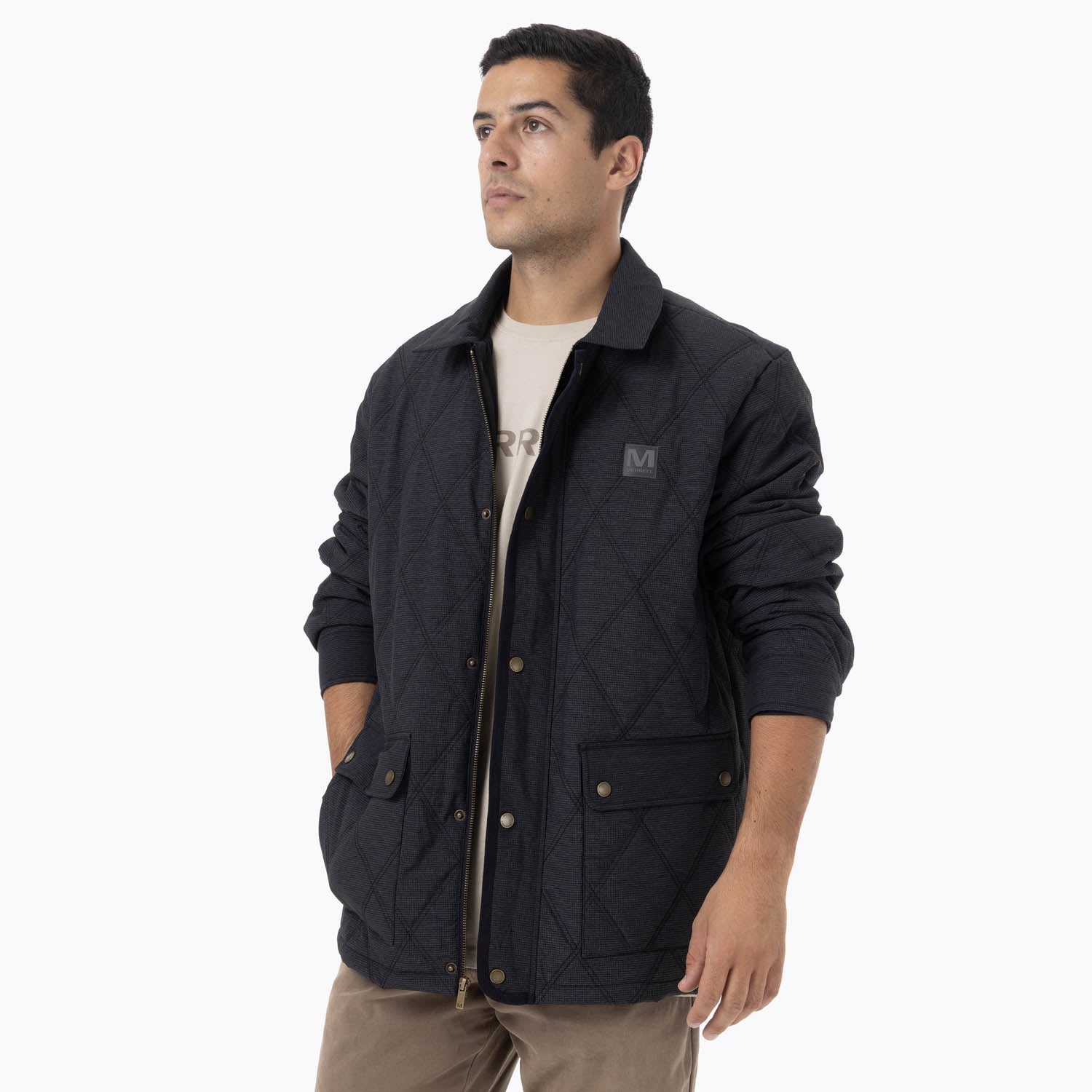 Chaqueta Hombre Halees Full Zipper Negro Merrell