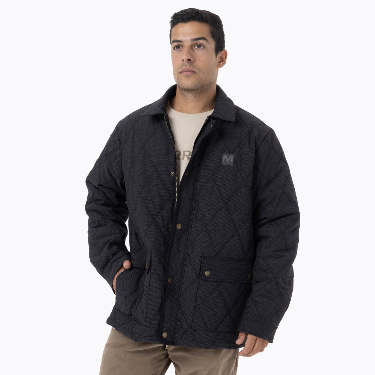 Chaqueta Hombre Halees Full Zipper Negro Merrell
