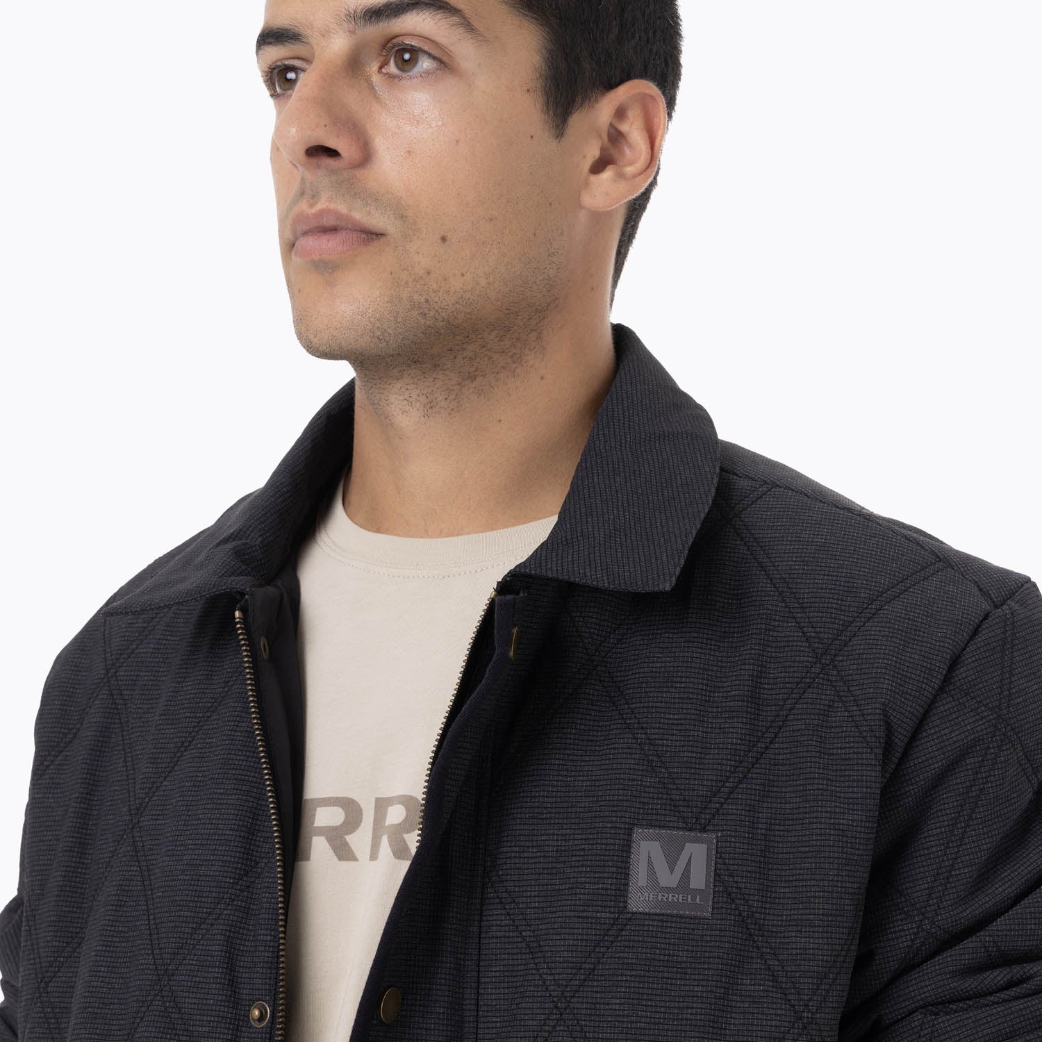 Chaqueta Hombre Halees Full Zipper Negro Merrell
