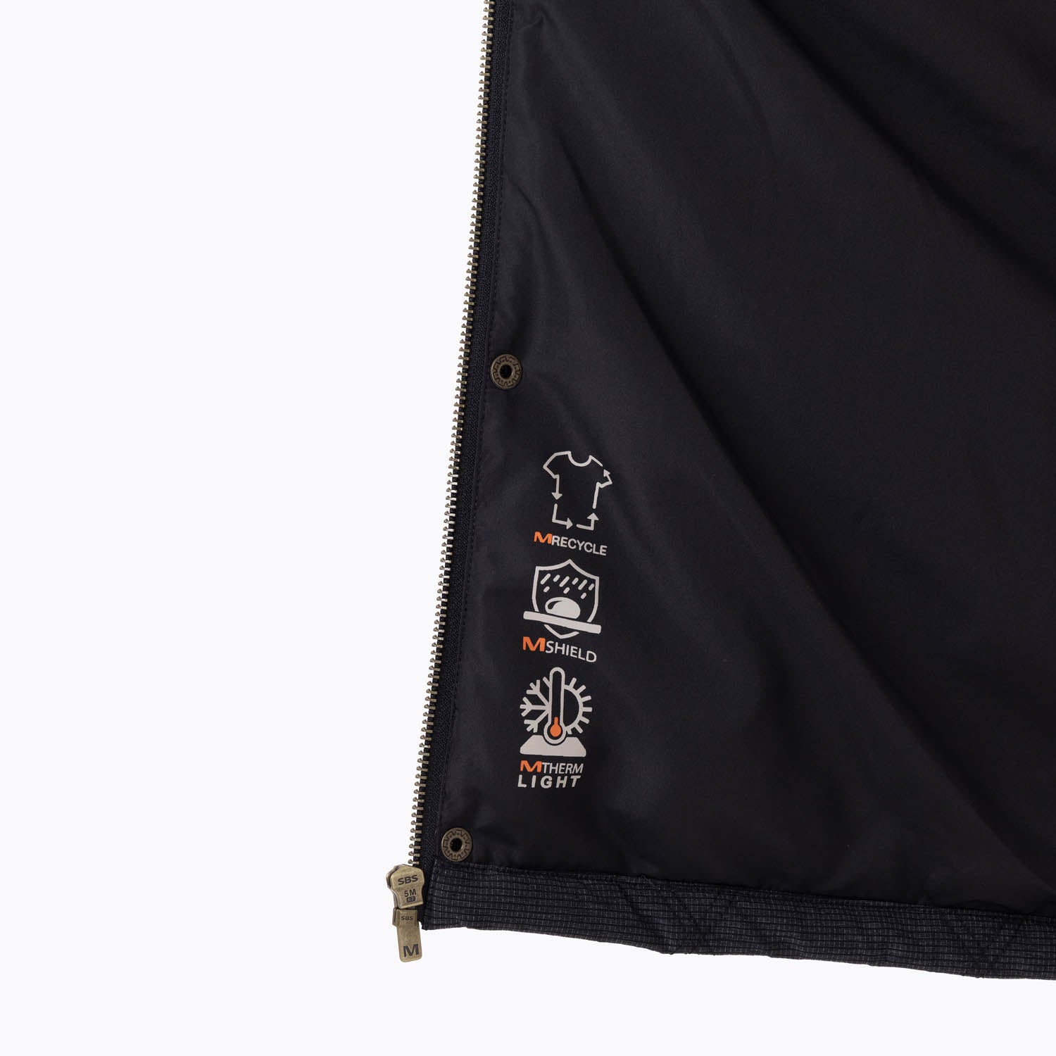 Chaqueta Hombre Halees Full Zipper Negro Merrell