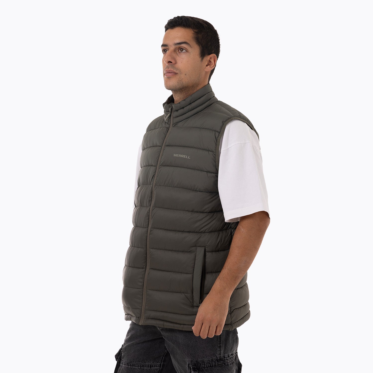 Parka Sin Mangas Hombre Hazeis Verde Merrell