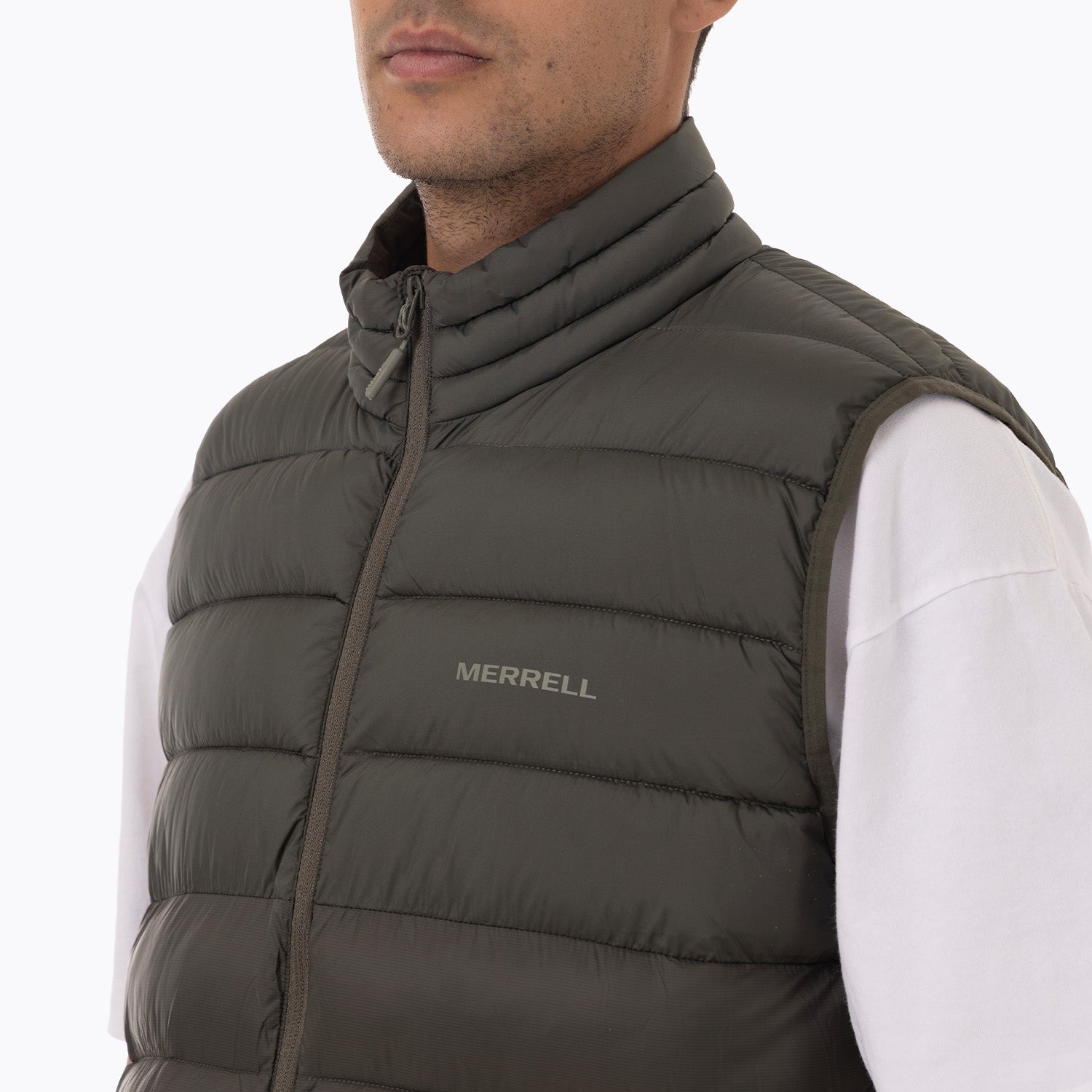 Parka Sin Mangas Hombre Hazeis Verde Merrell