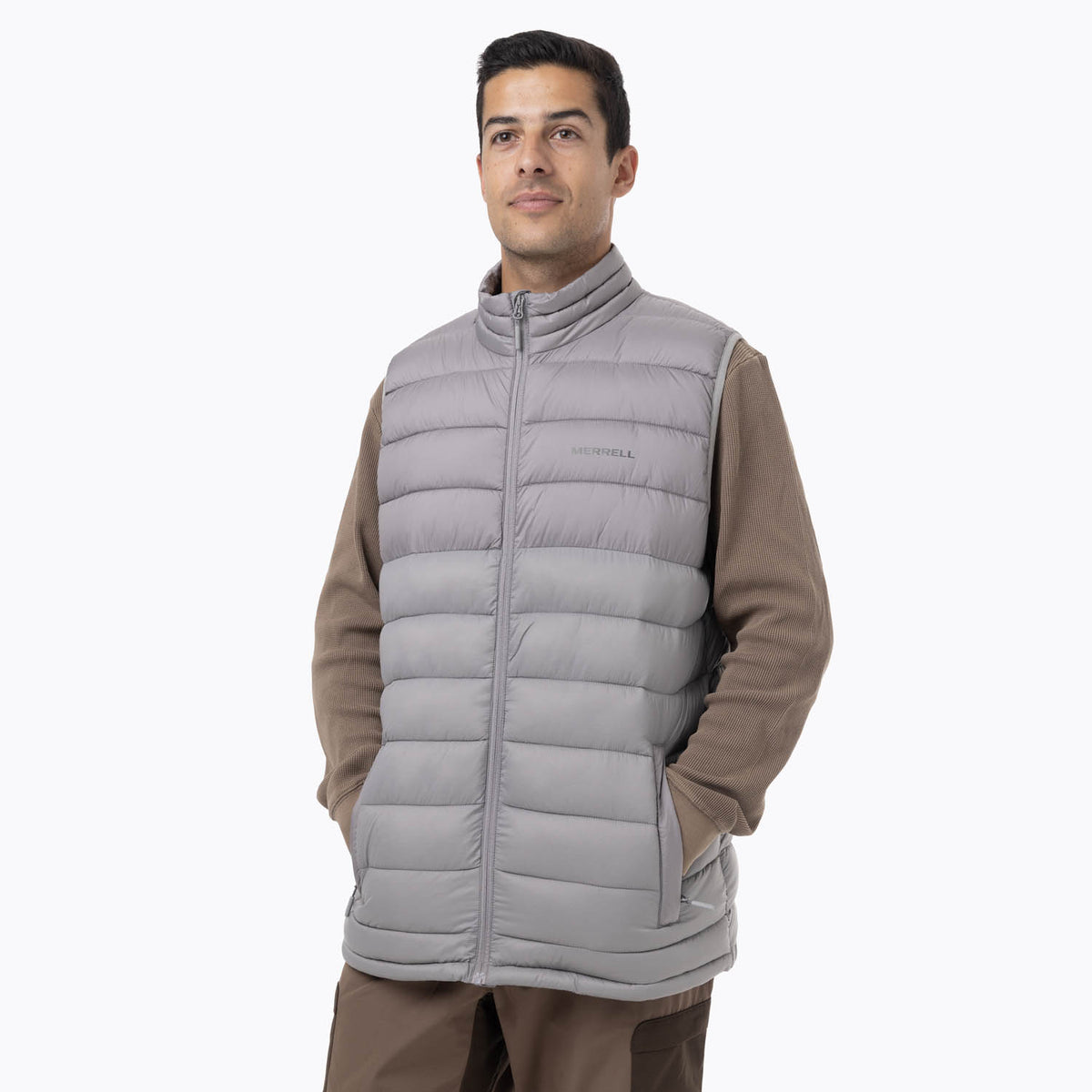 Parka Sin Mangas Hombre Hazeis Gris Merrell