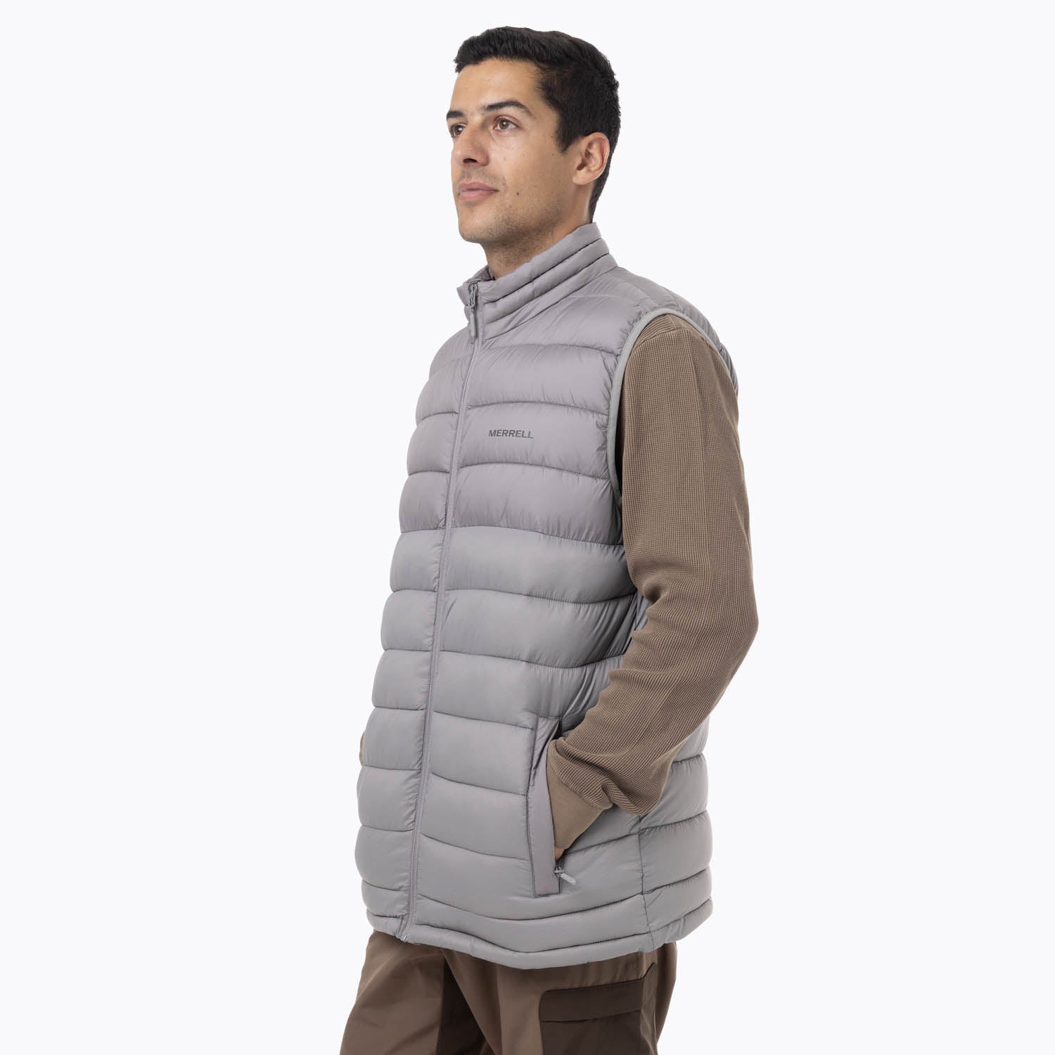 Parka Sin Mangas Hombre Hazeis Gris Merrell