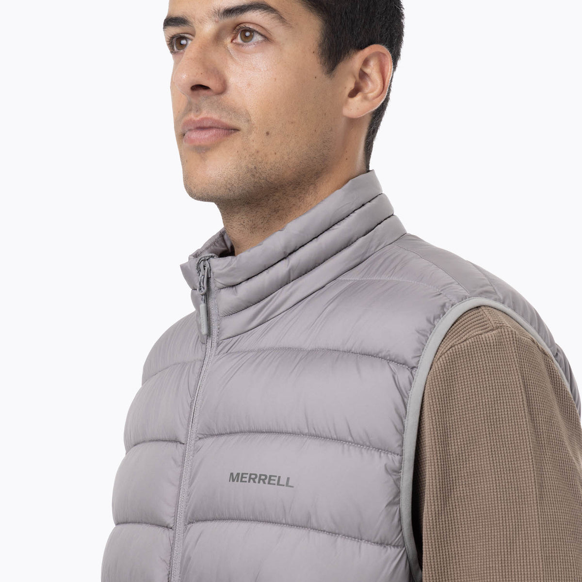Parka Sin Mangas Hombre Hazeis Gris Merrell