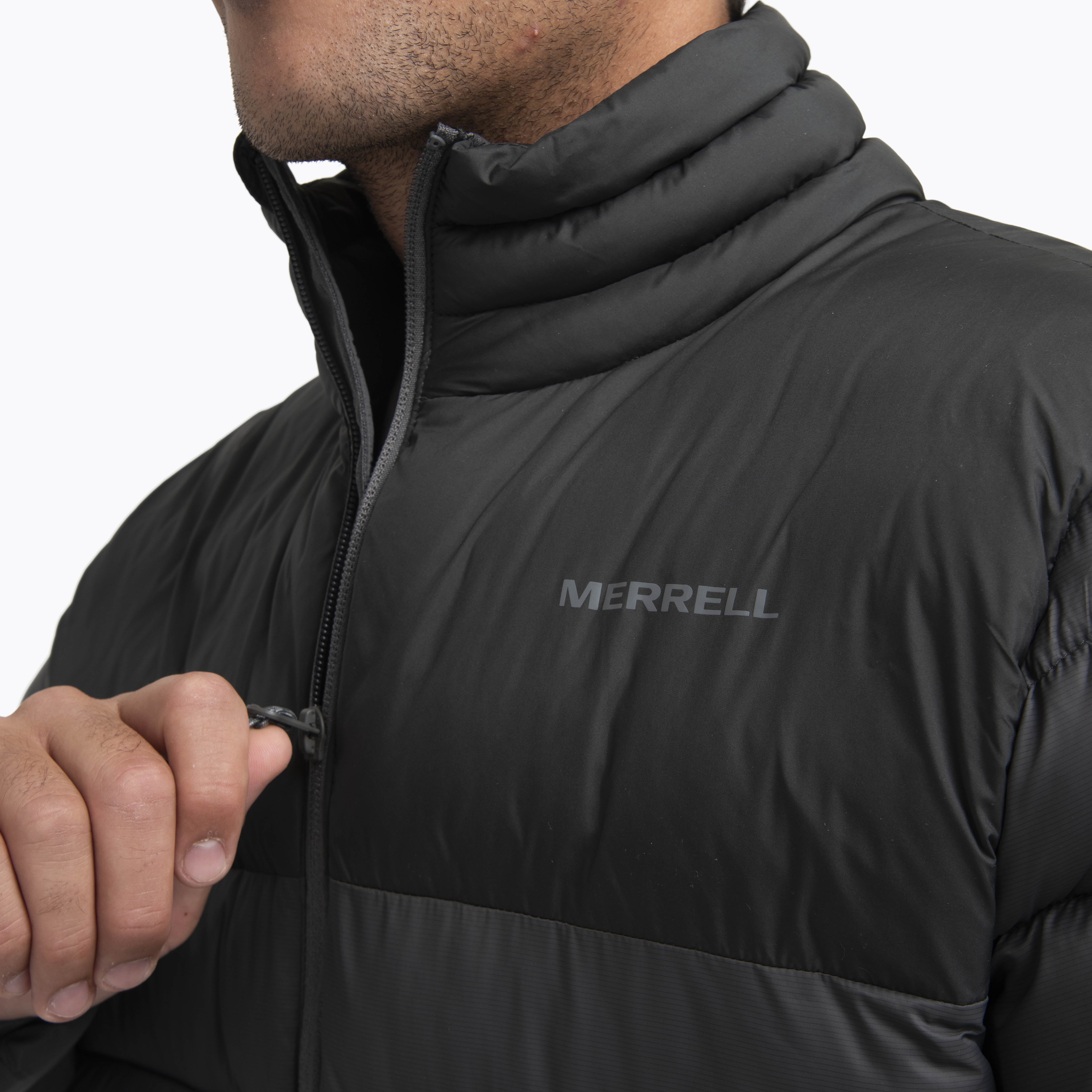 Parka Hombre Full Zipper Gris Oscuro Merrell