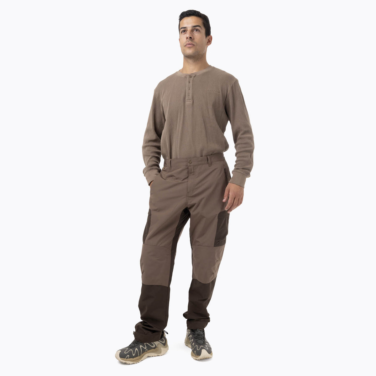 Pantalon Hombre Yoxis Technical With Pre-Shaped Knees Café Merrell