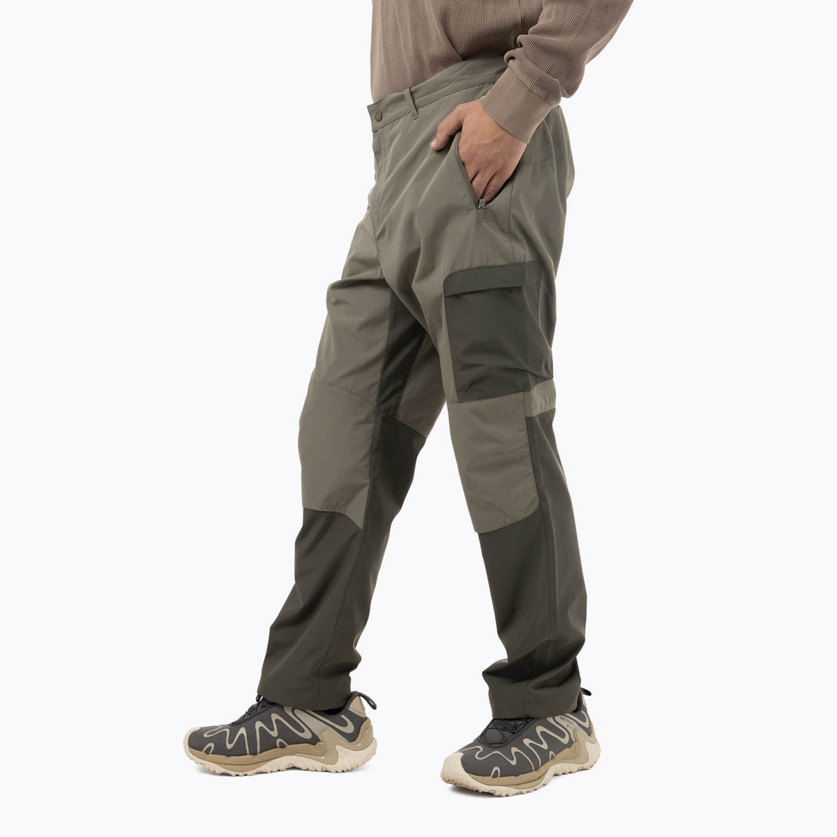 Pantalon Hombre Yoxis Technical With Pre-Shaped Knees Verde Merrell