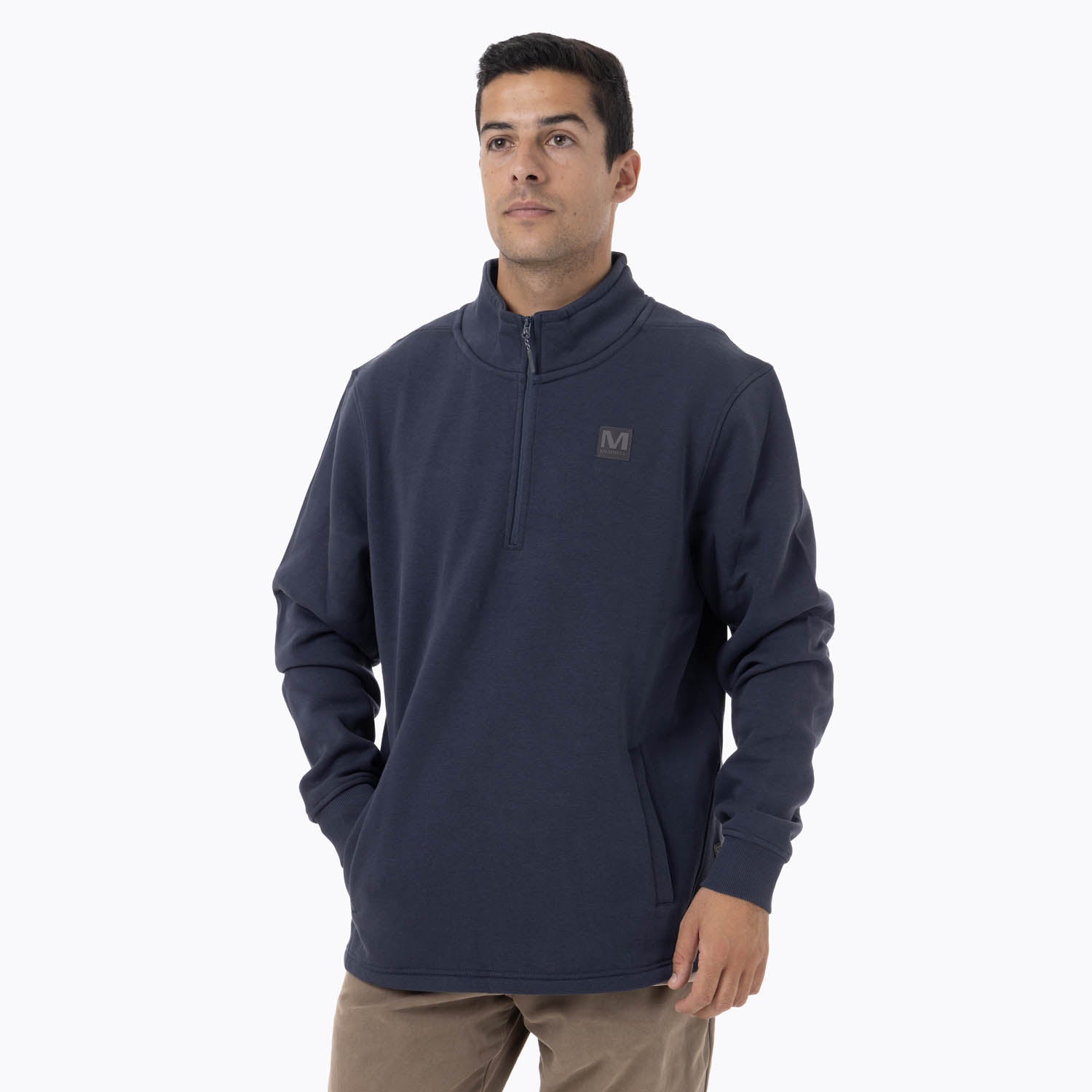 Poleron Hombre Lepais Zip Azul Merrell