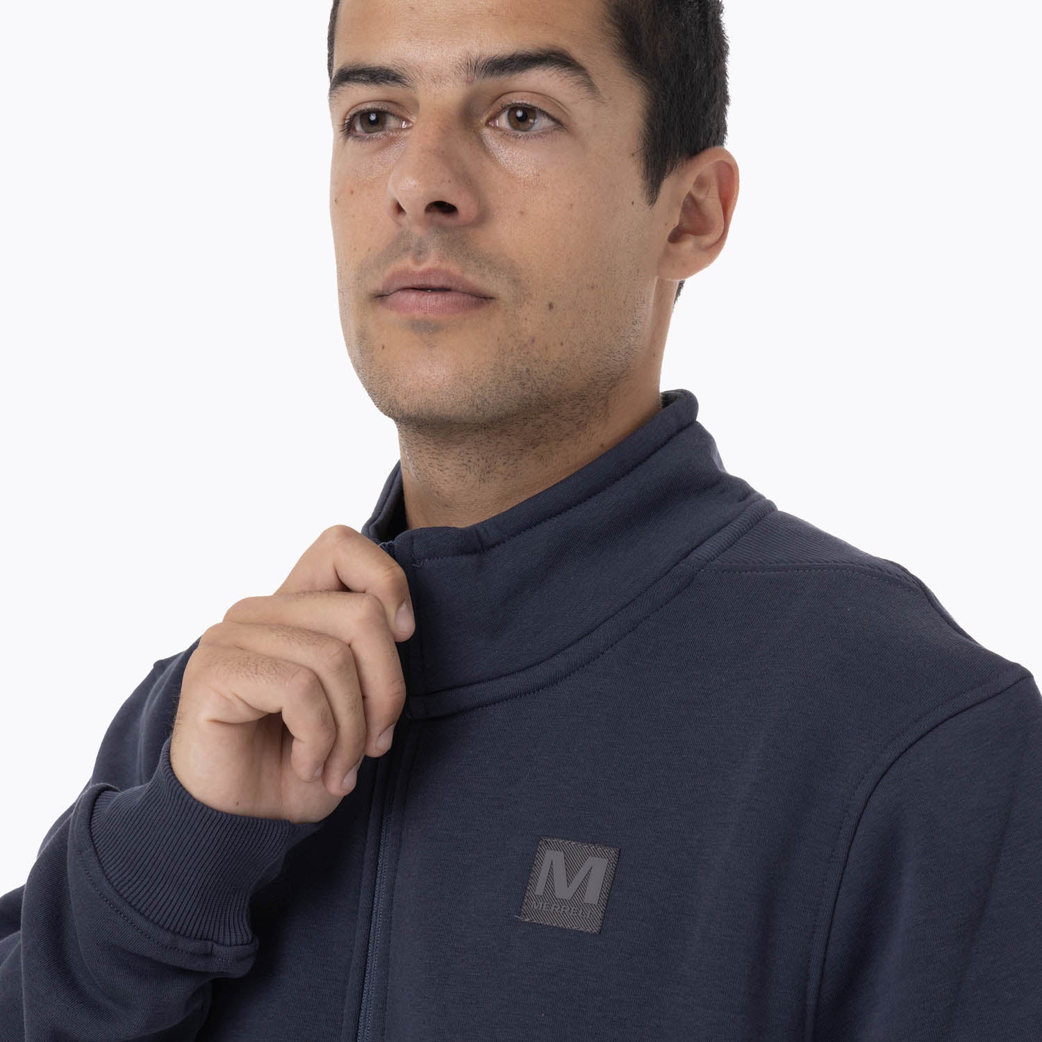 Poleron Hombre Lepais Zip Azul Merrell