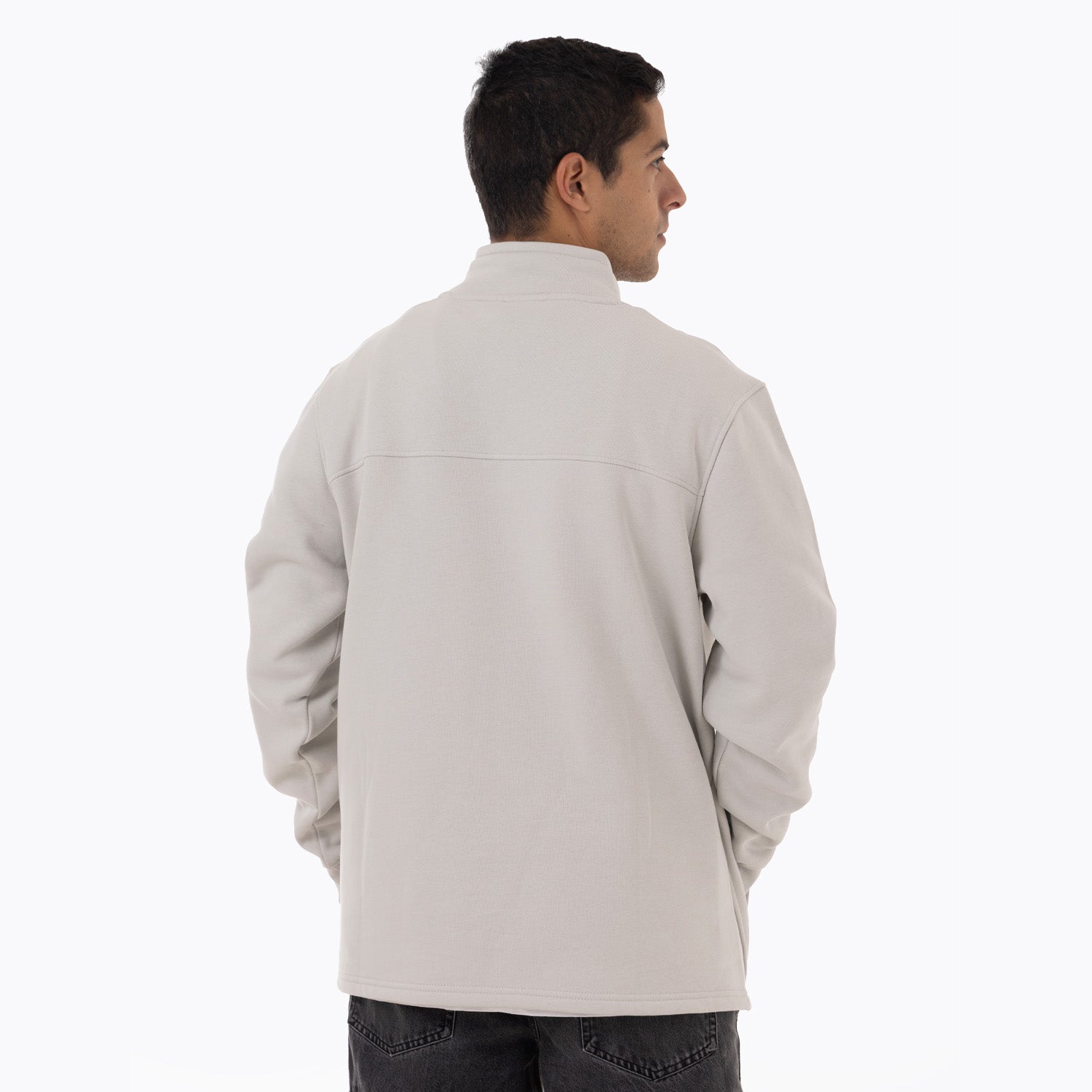 Poleron Hombre Lepais Zip Gris Claro Merrell