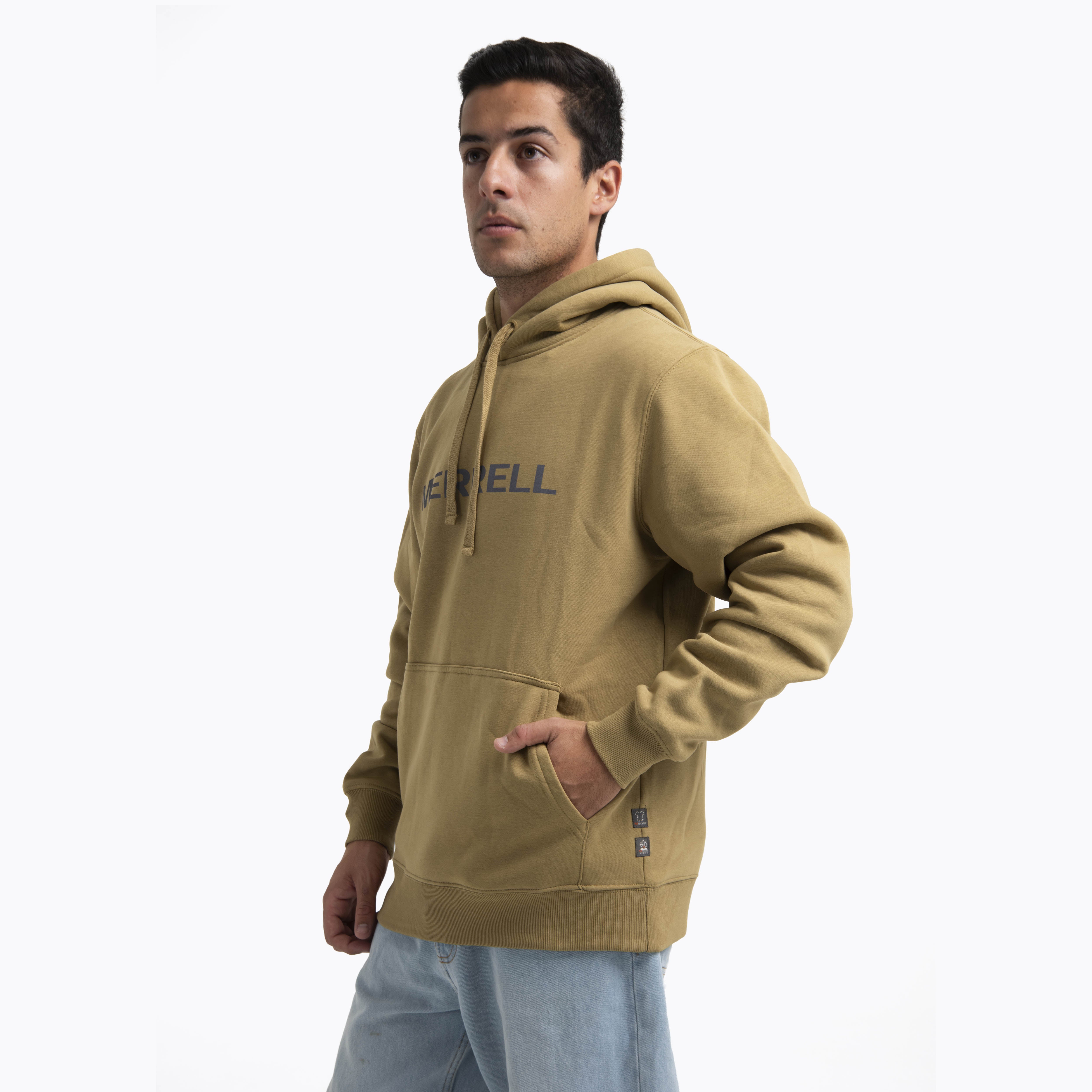 Poleron Hombre Logo Hoodie Mostaza Merrell