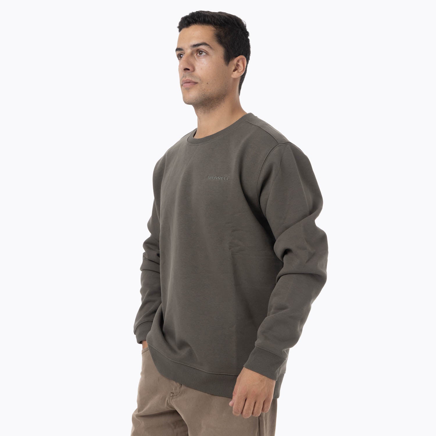 Poleron Hombre Heritage Crew Verde Merrell