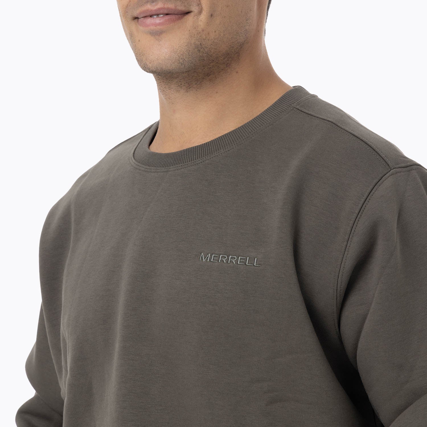 Poleron Hombre Heritage Crew Verde Merrell