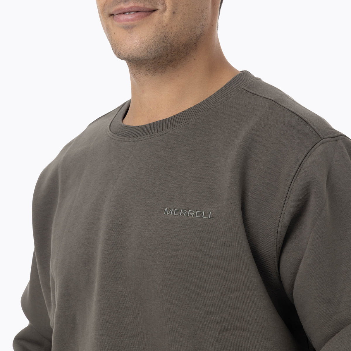 Poleron Hombre Heritage Crew Verde Merrell