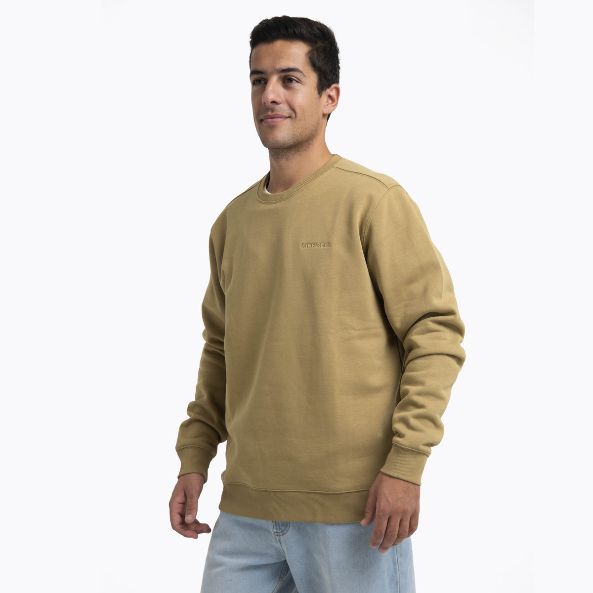 Poleron Hombre Heritage Crew Mostaza Merrell