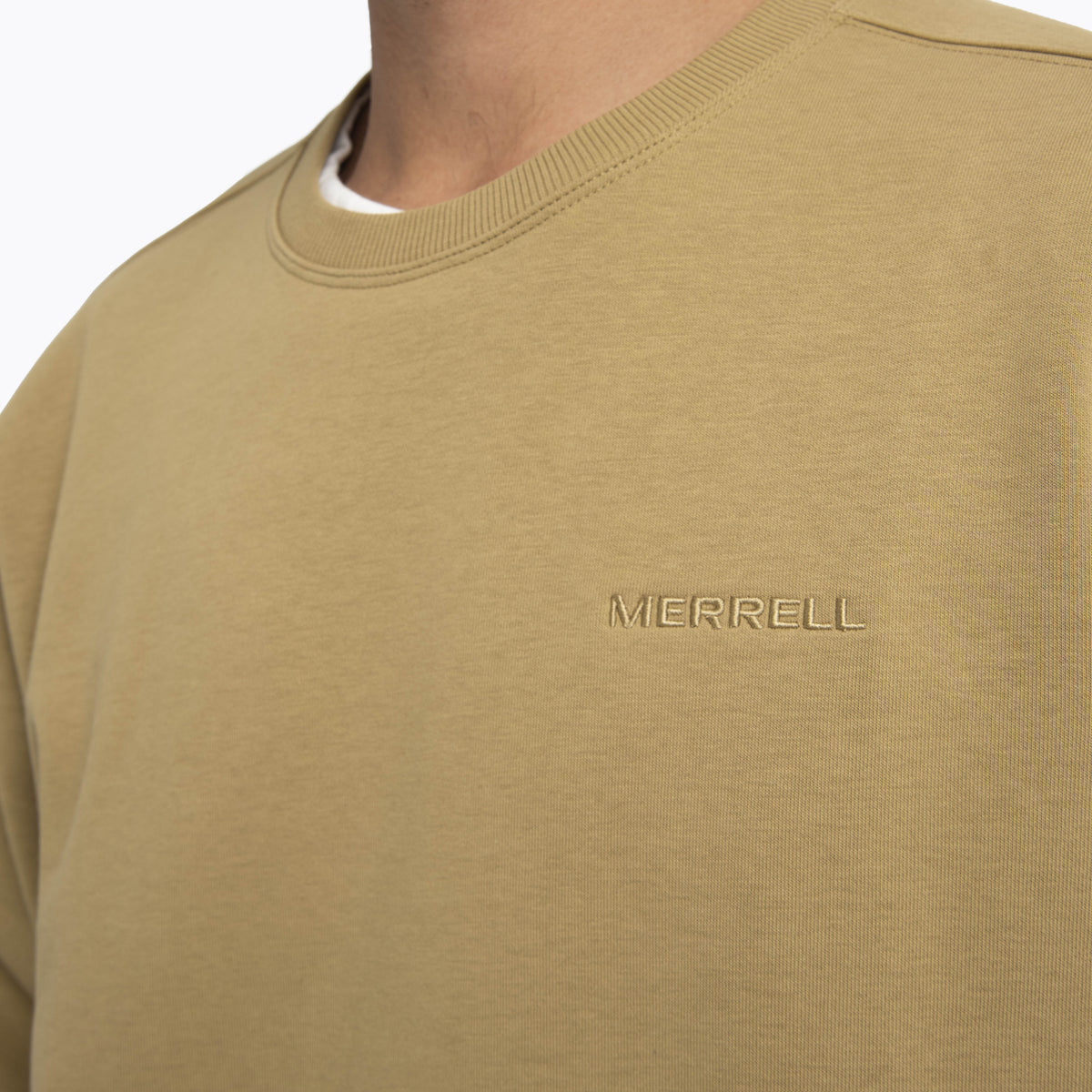 Poleron Hombre Heritage Crew Mostaza Merrell