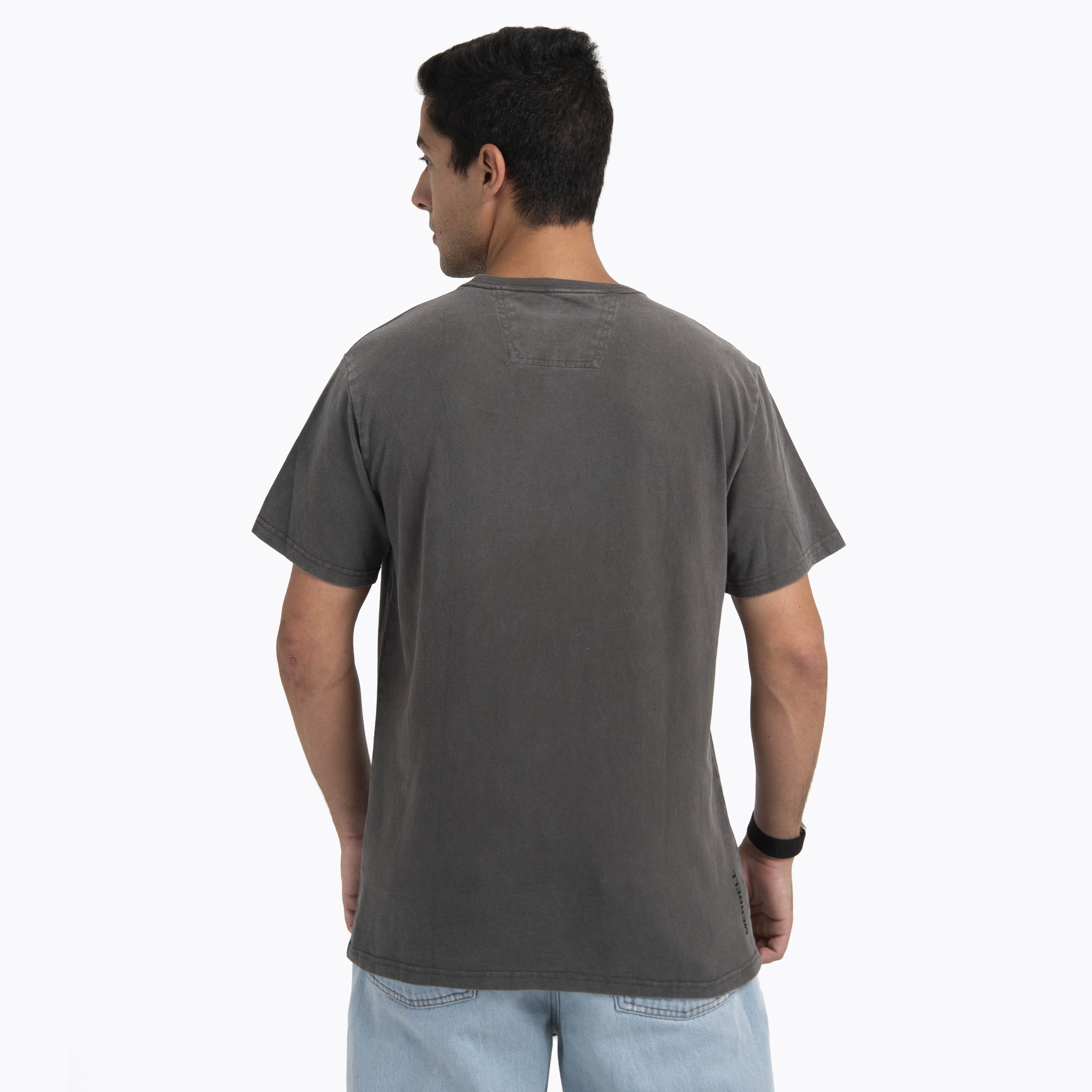 Polera Manga Corta Hombre Edeus Gris Oscuro Merrell