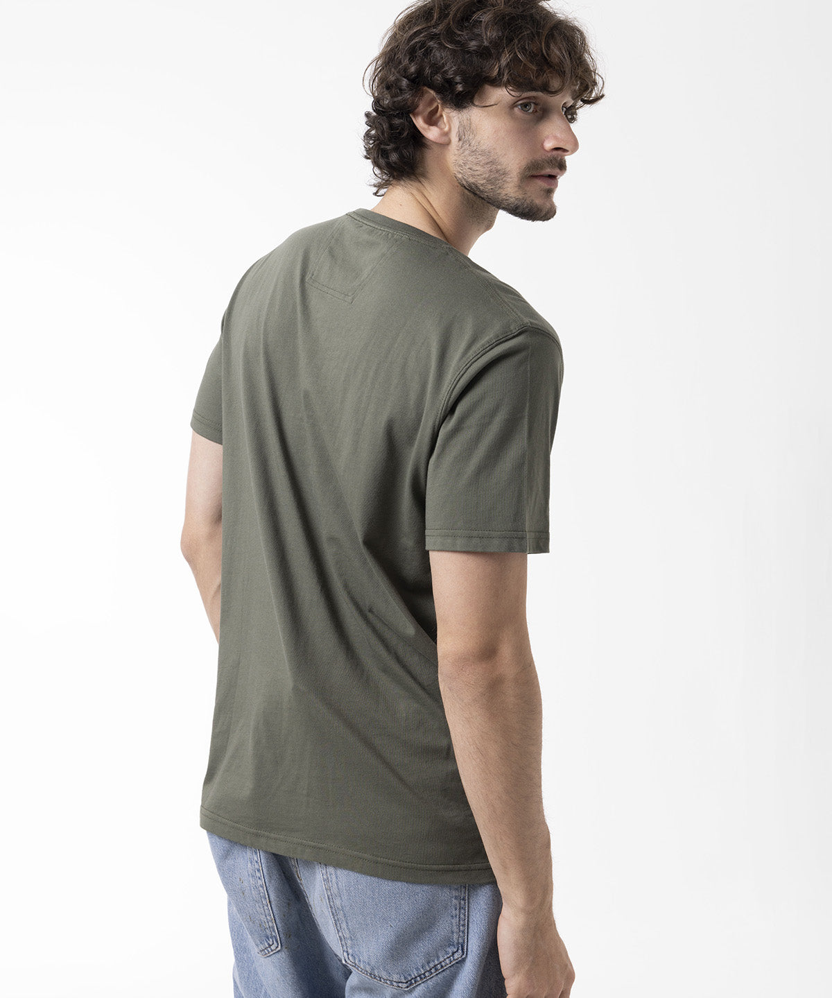 Polera Manga Corta Hombre Logo Tee Verde Merrell