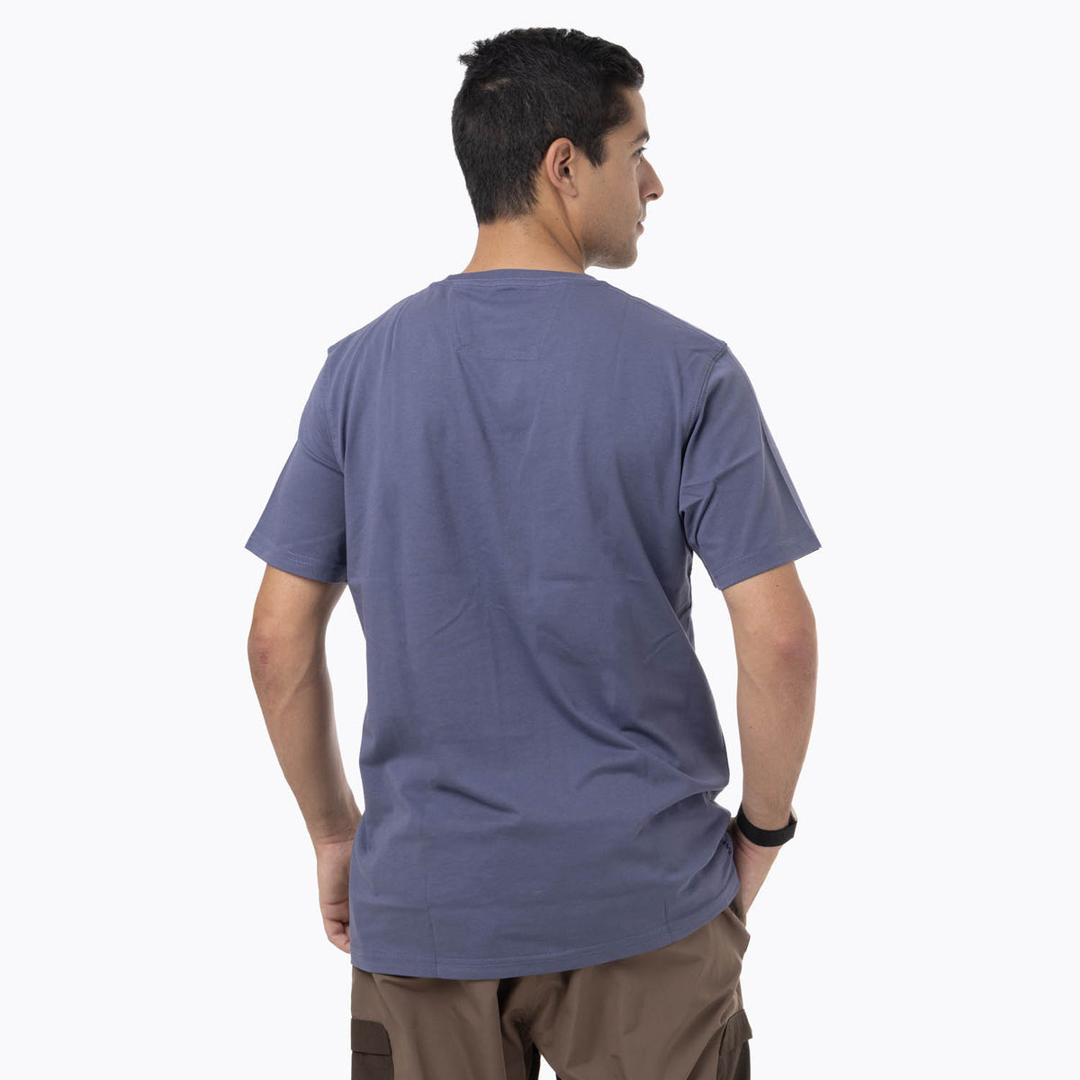 Polera Manga Corta Hombre Logo Tee Azul Merrell