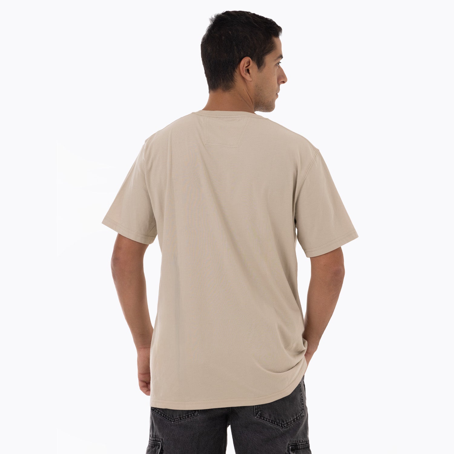Polera Manga Corta Hombre Logo Tee Beige Merrell