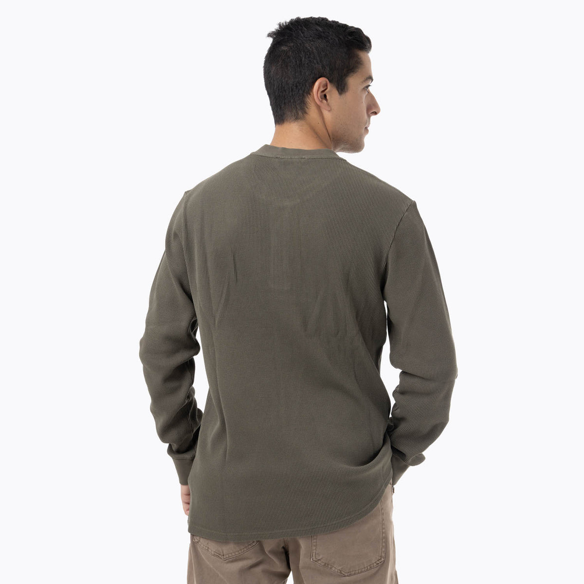 Polera Manga Larga Hombre Rapaces Verde Merrell