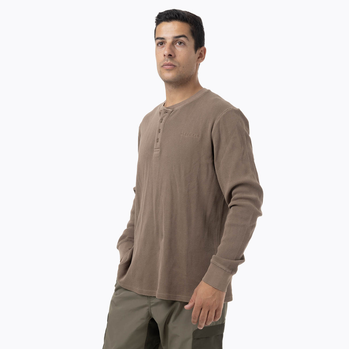 Polera Manga Larga Hombre Rapaces Café Merrell