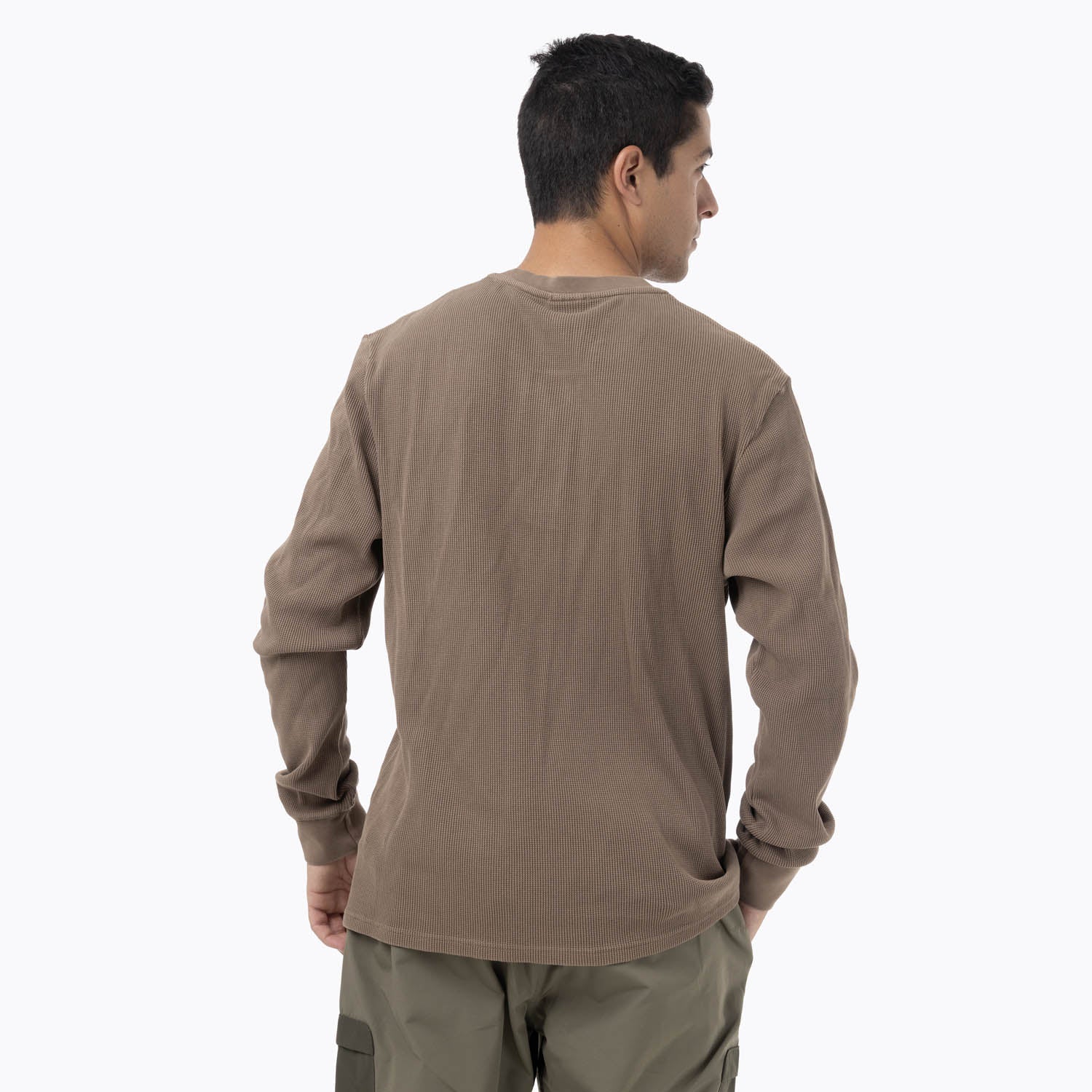 Polera Manga Larga Hombre Rapaces Café Merrell