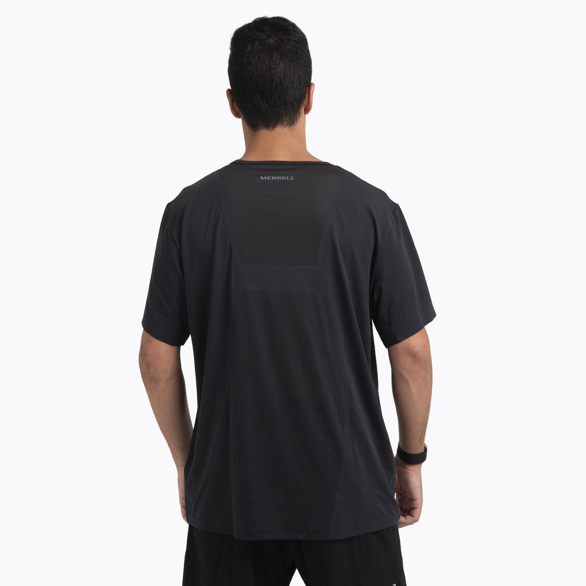 Polera Manga Corta Hombre Light Weight Trail Negro Merrell