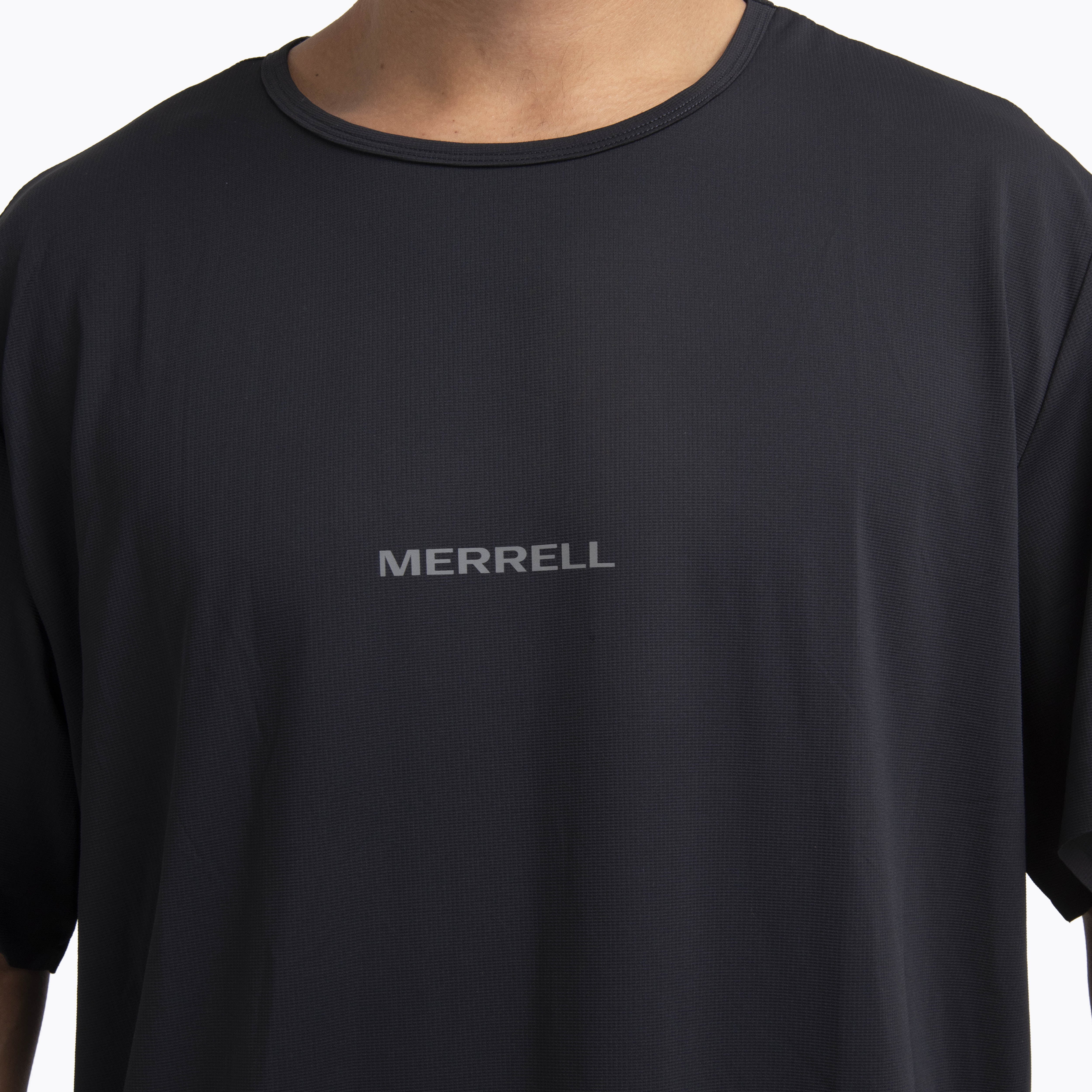 Polera Manga Corta Hombre Light Weight Trail Negro Merrell
