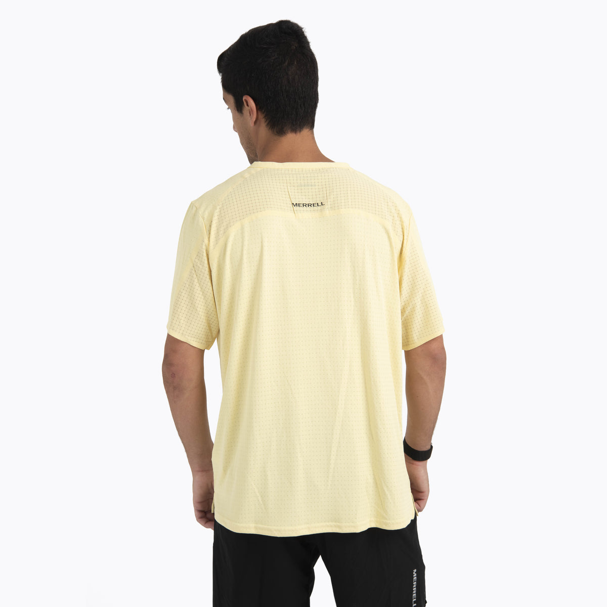 Polera Manga Corta Hombre Swift Trail Amarillo Merrell