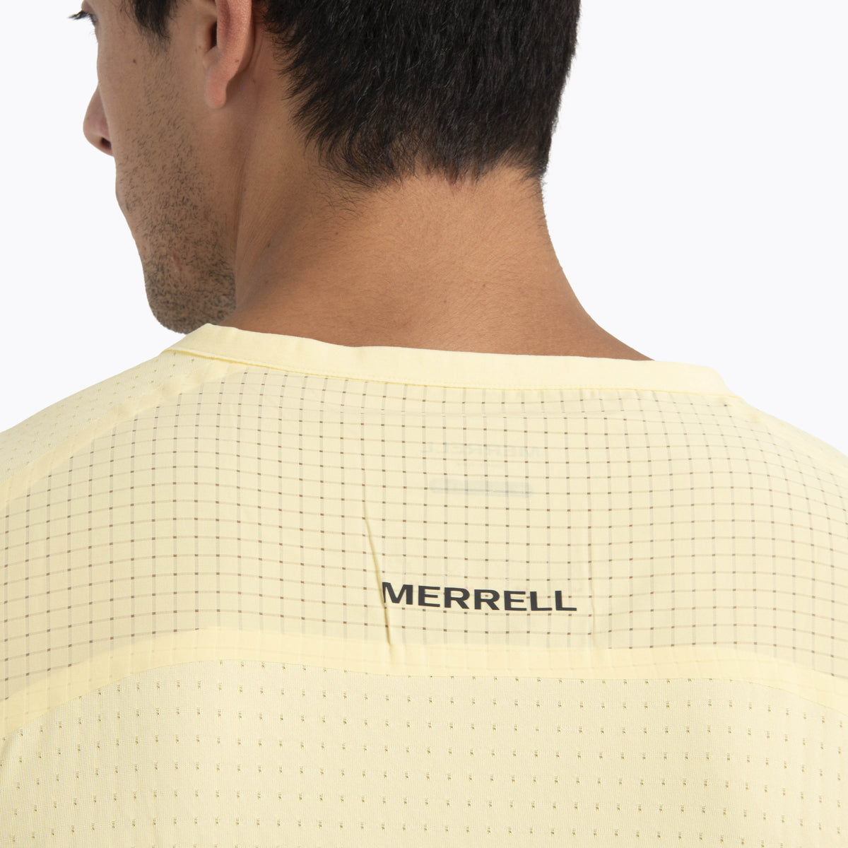 Polera Manga Corta Hombre Swift Trail Amarillo Merrell
