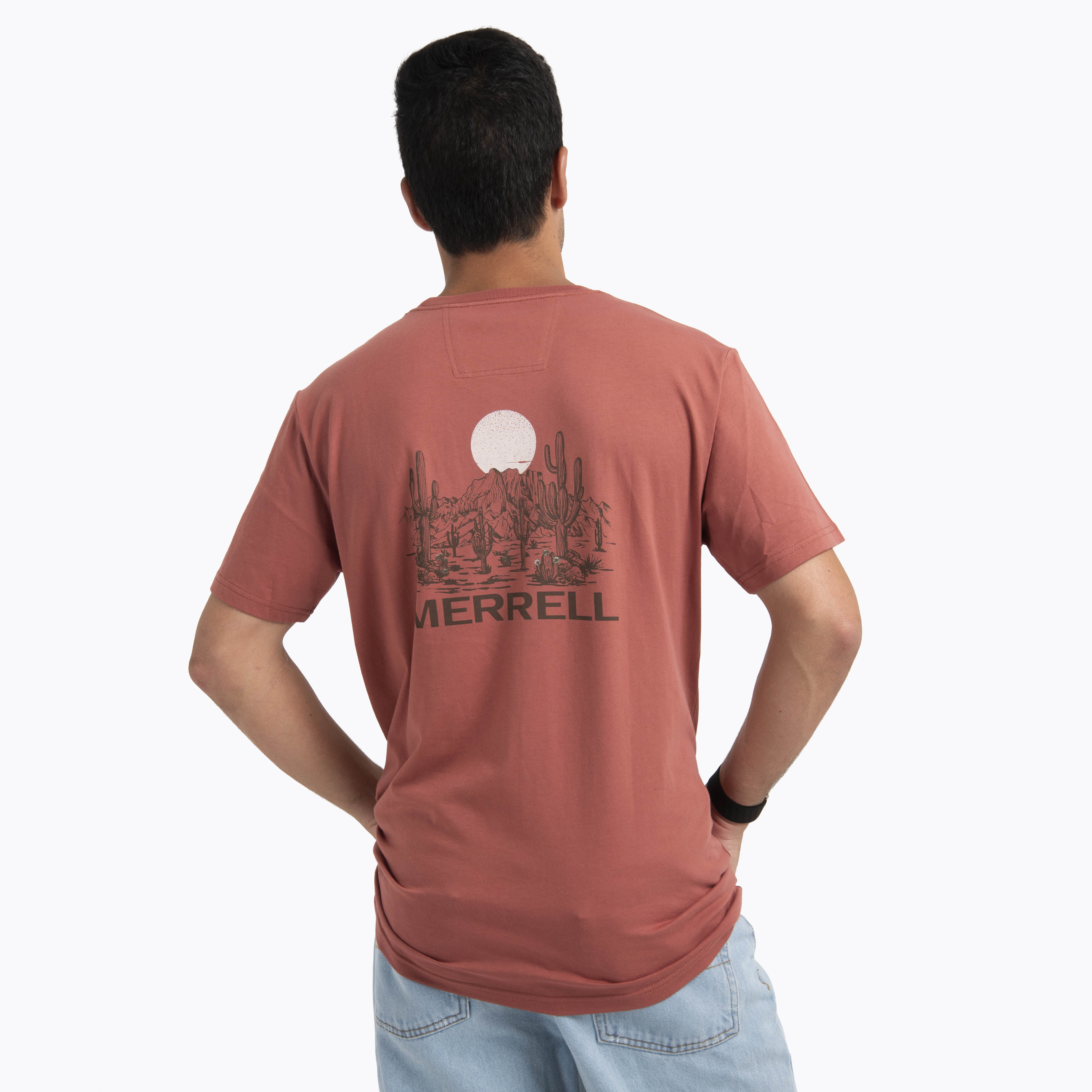 Polera Manga Corta Hombre Sapais Rojo Merrell
