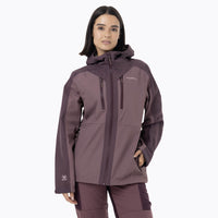 Impermeable Mujer Full Zipper Hardshell Morado Merrell