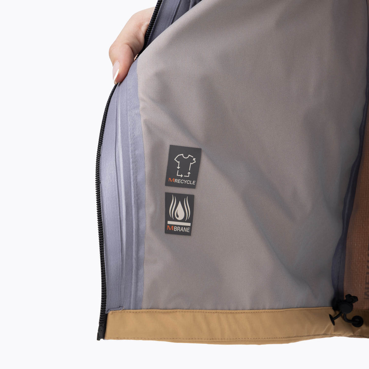 Impermeable Mujer Full Zipper Hardshell Multicolor Celeste Merrell