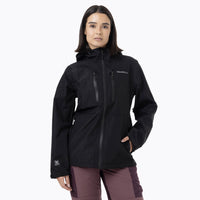 Impermeable Mujer Full Zipper Hardshell Negro Merrell