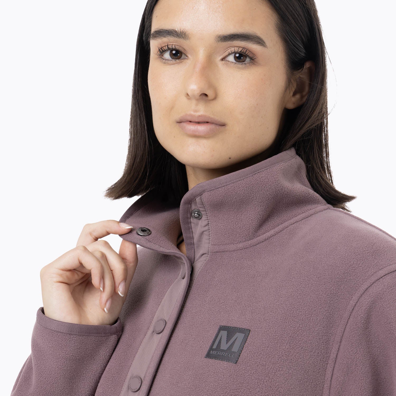 Polar Mujer Deches Snap Microfleece Morado Merrell – Merrell Chile