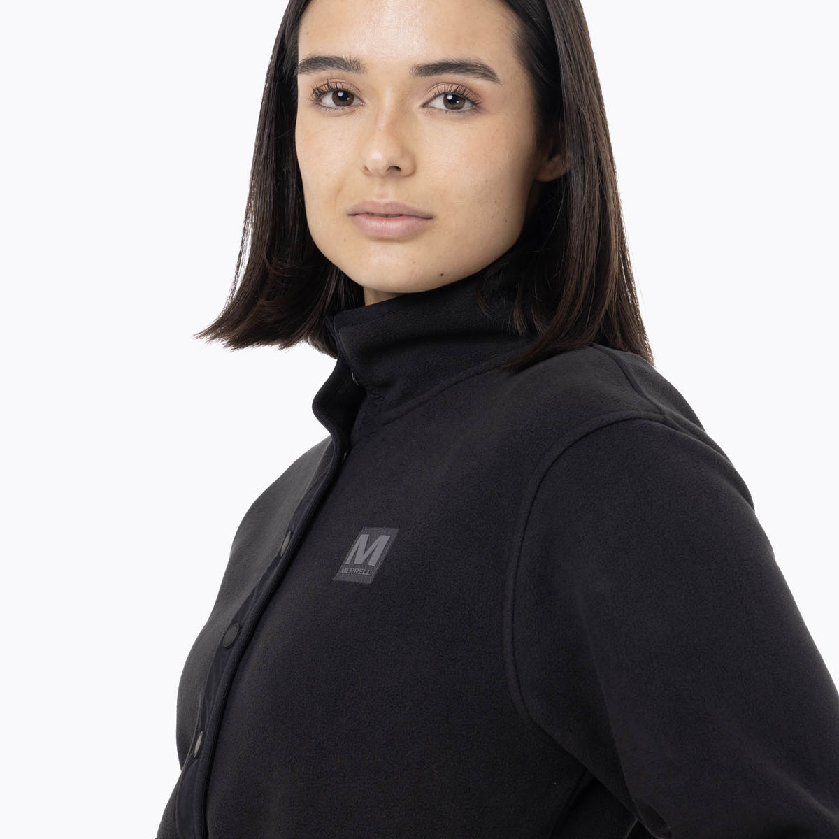 Polar Mujer Deches Snap Microfleece  Negro Merrell
