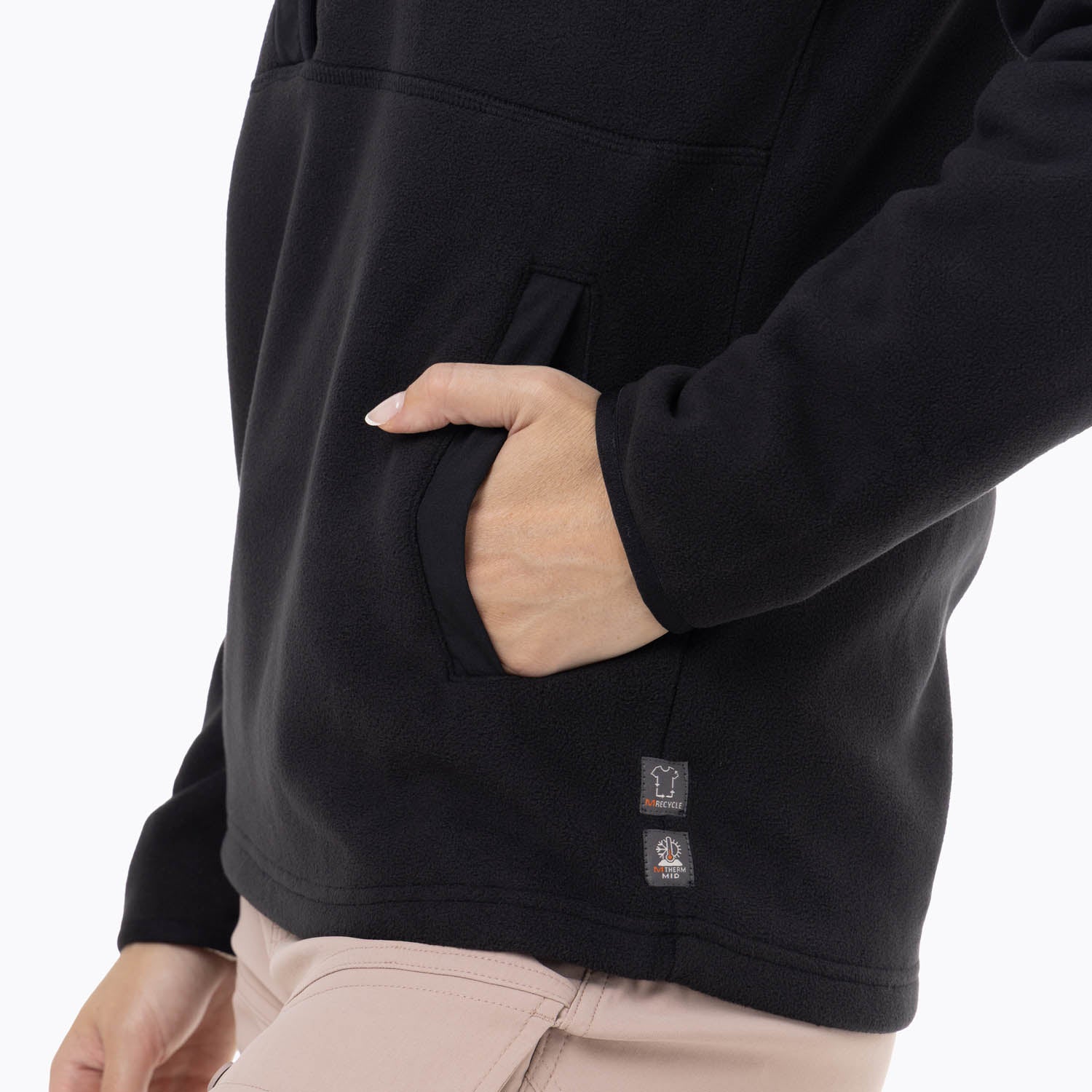 Polar Mujer Deches Snap Microfleece  Negro Merrell