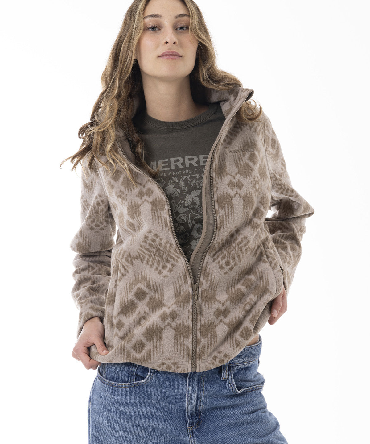 Polar Mujer Alpa Microfleece Café Merrell