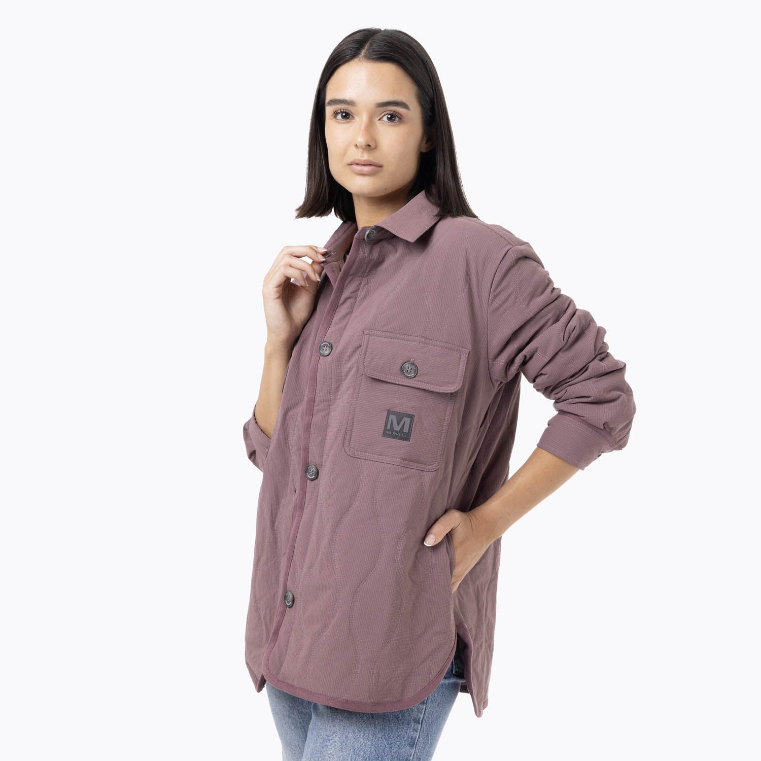 Chaqueta Mujer Full Zipper Morado Merrell