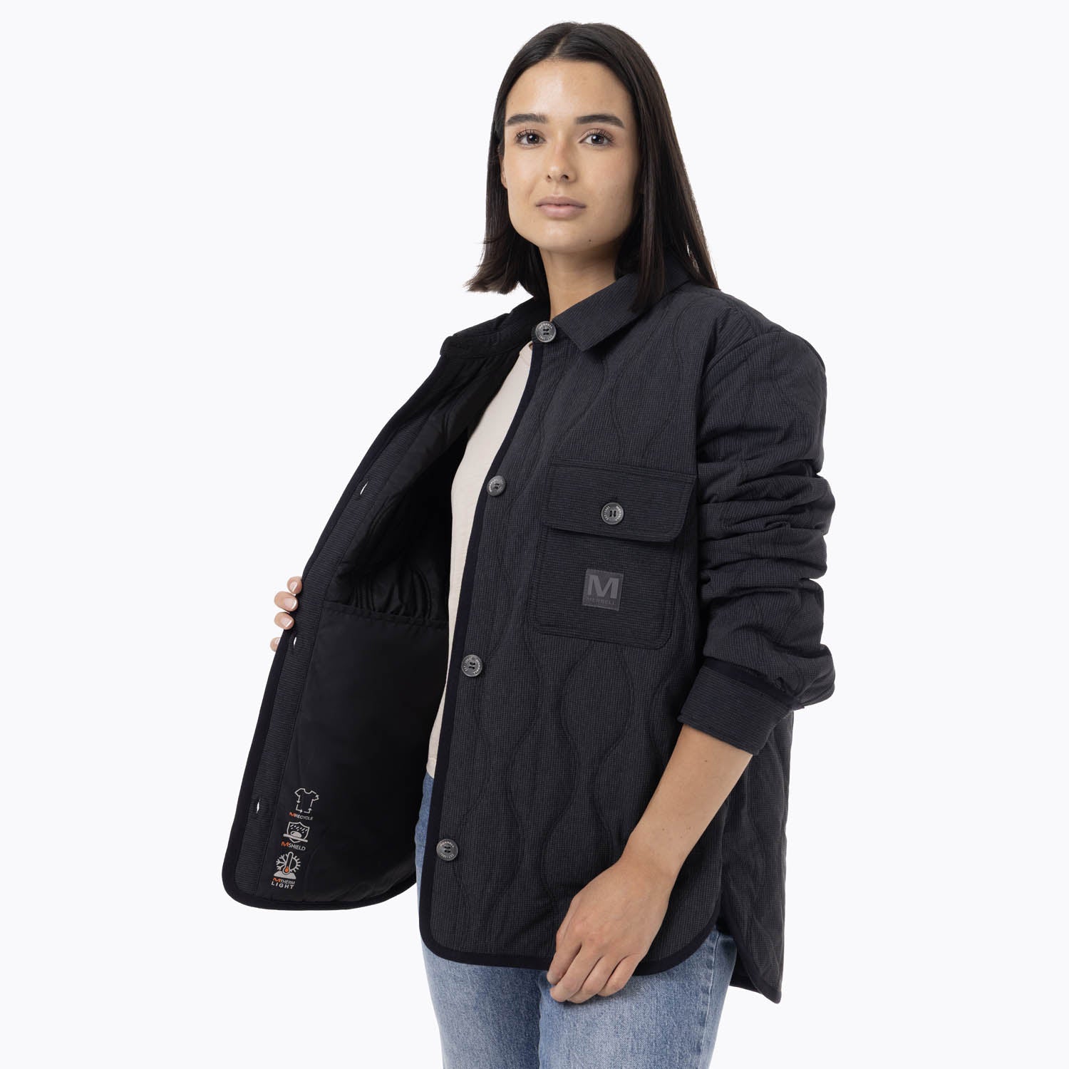 Chaqueta Mujer Full Zipper Negro Merrell
