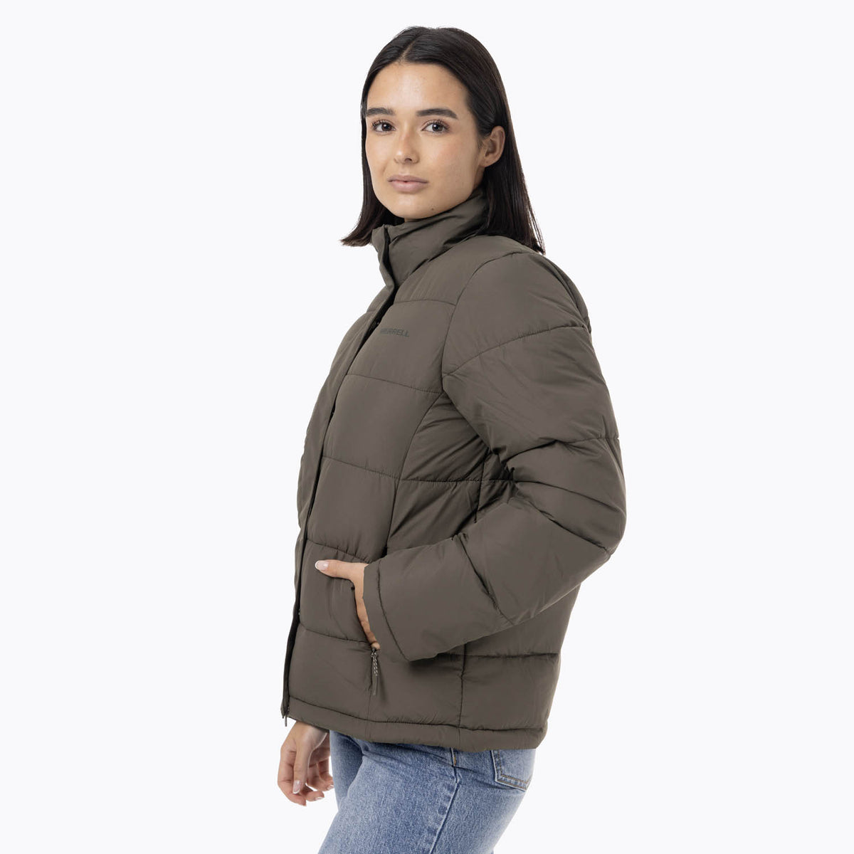 Parka Mujer Puffa Verde Merrell