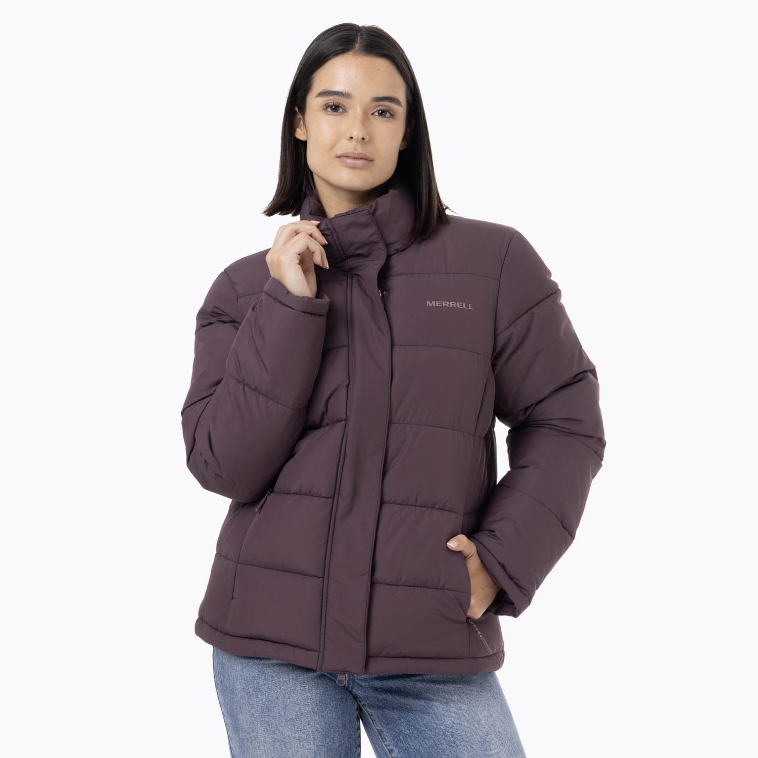 Parka Mujer Puffa Morado Merrell