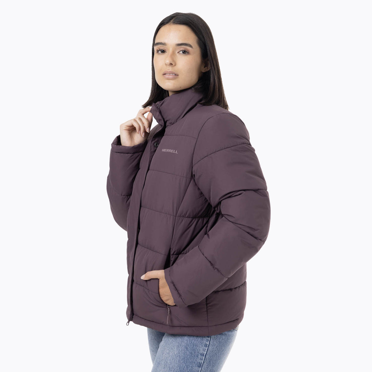 Parka Mujer Puffa Morado Merrell