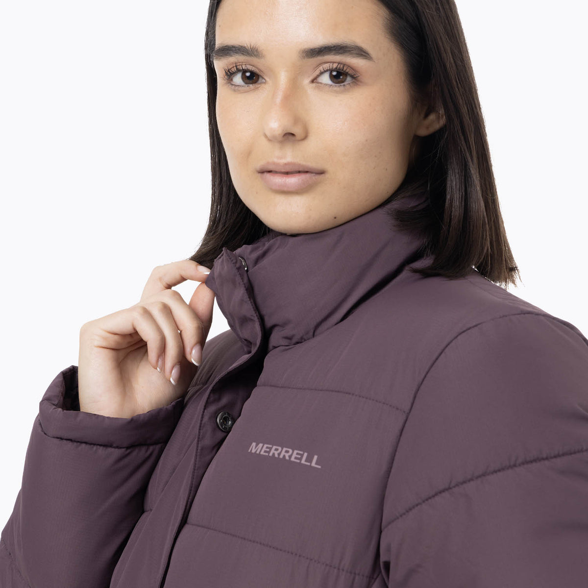 Parka Mujer Puffa Morado Merrell