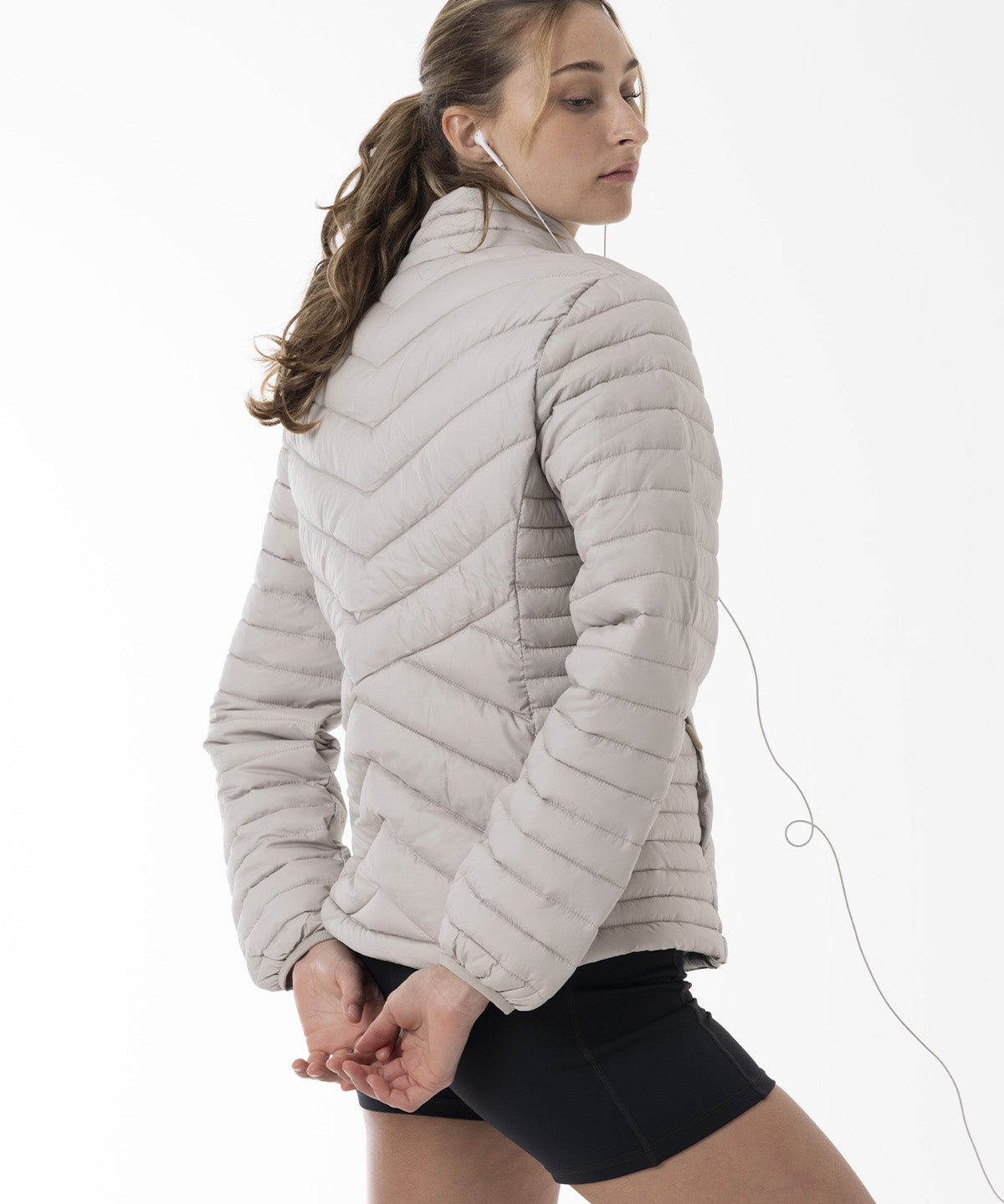 Parka Mujer Full Zipper Beige Merrell