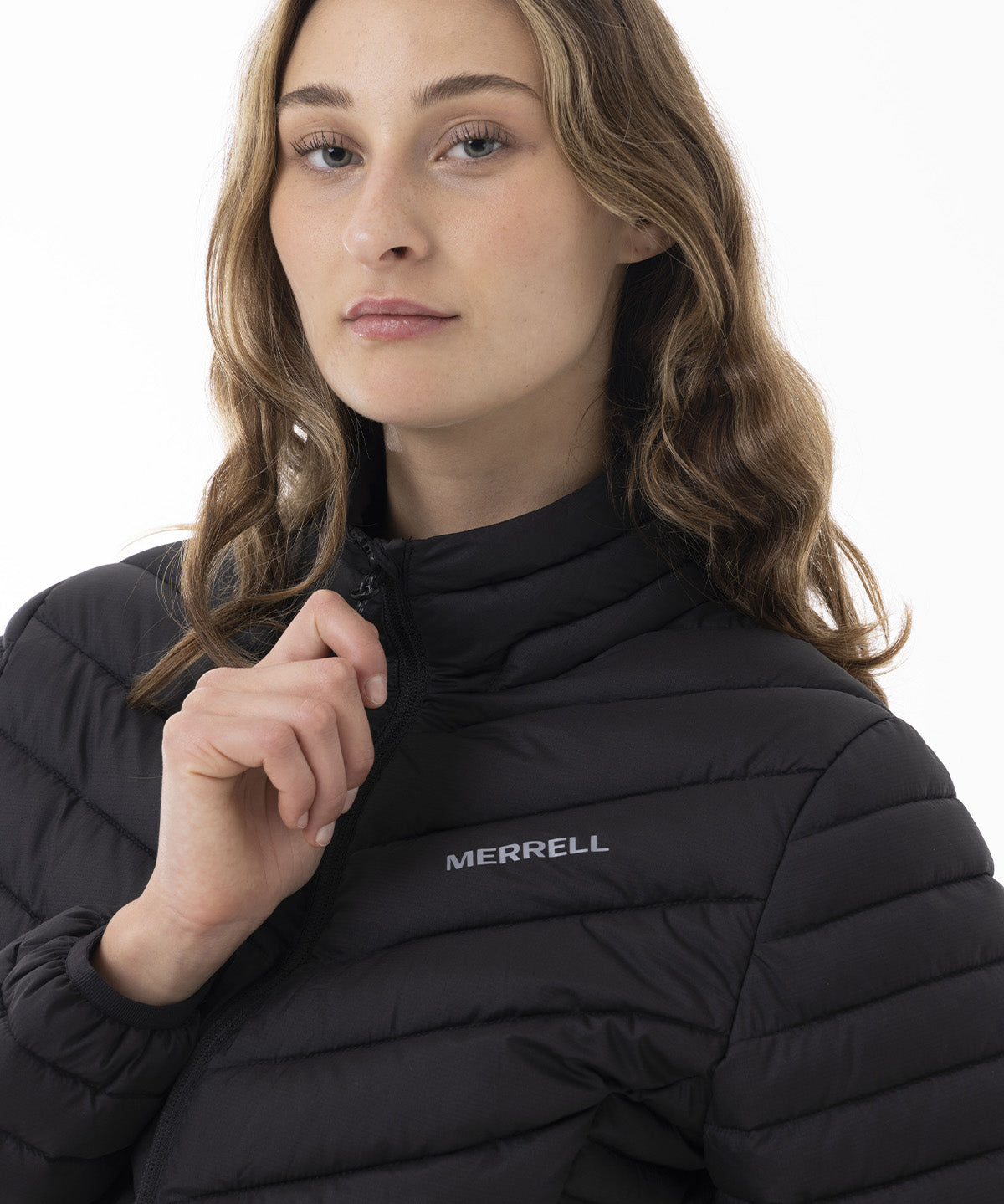 Parka Mujer Full Zipper Negro Merrell