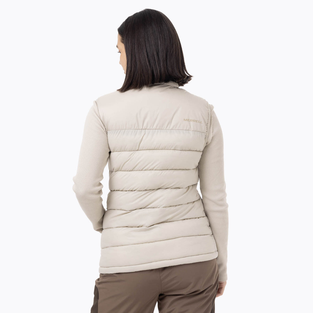 Parka Sin Mangas Mujer Hazeis Beige Merrell